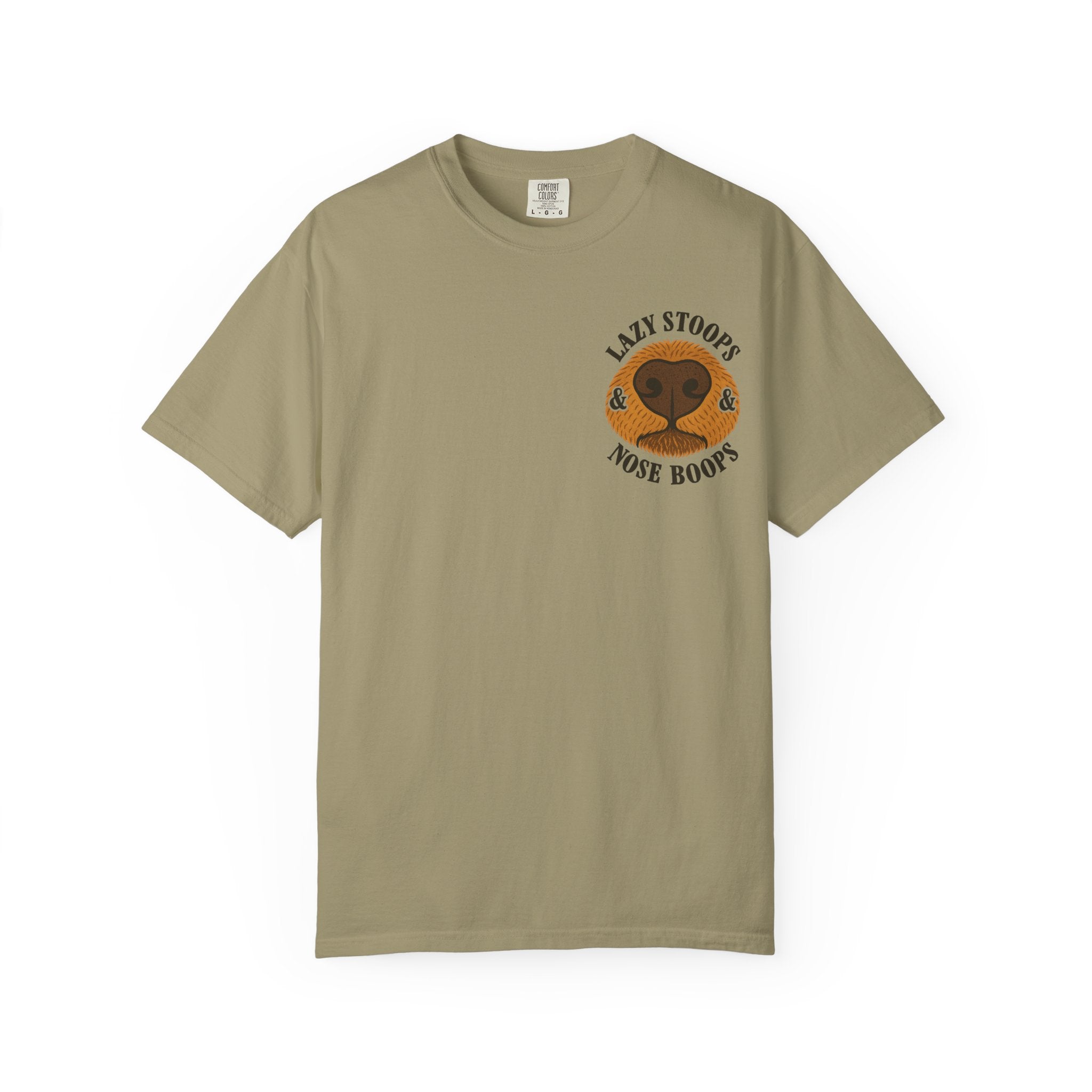 Dog Nose Boop T-Shirt — "Lazy Stoops & Nose Boops" Graphic Tee