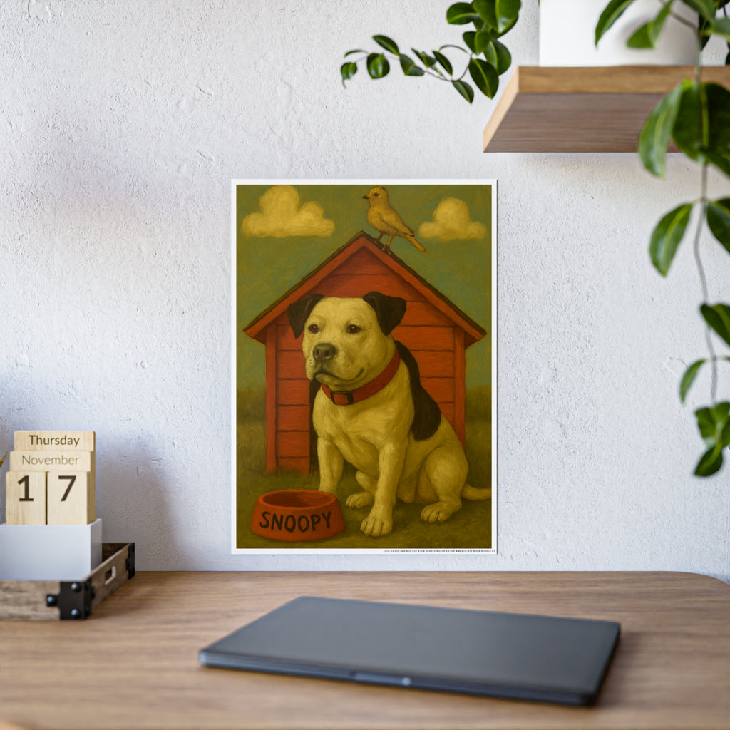Snoopy Dog Art Gloss Poster