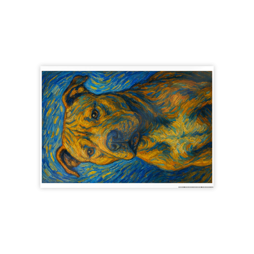 Artistic Dog Portrait Poster