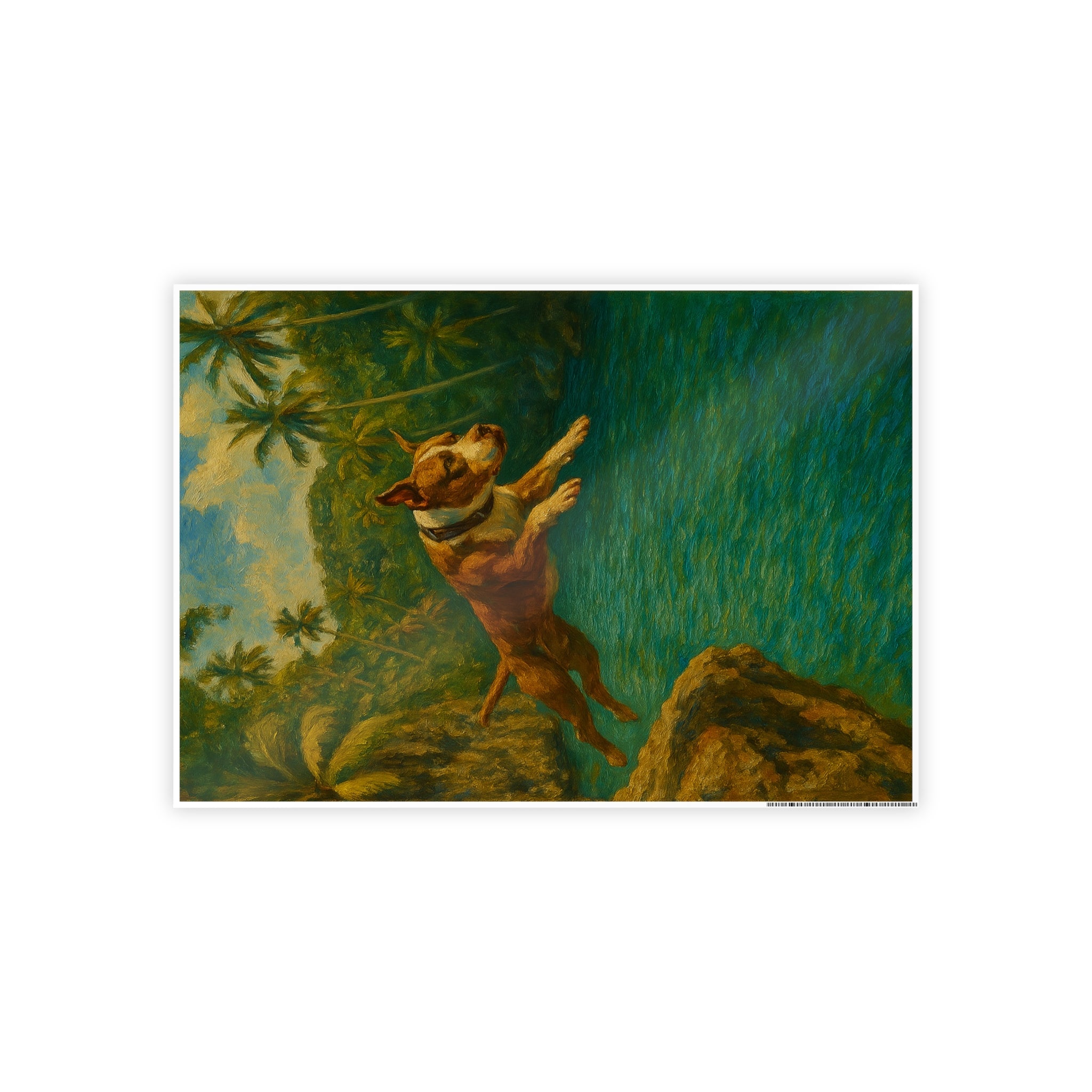 Dog-Inspired Gloss Poster for Pet Lovers - Vibrant Wall Art