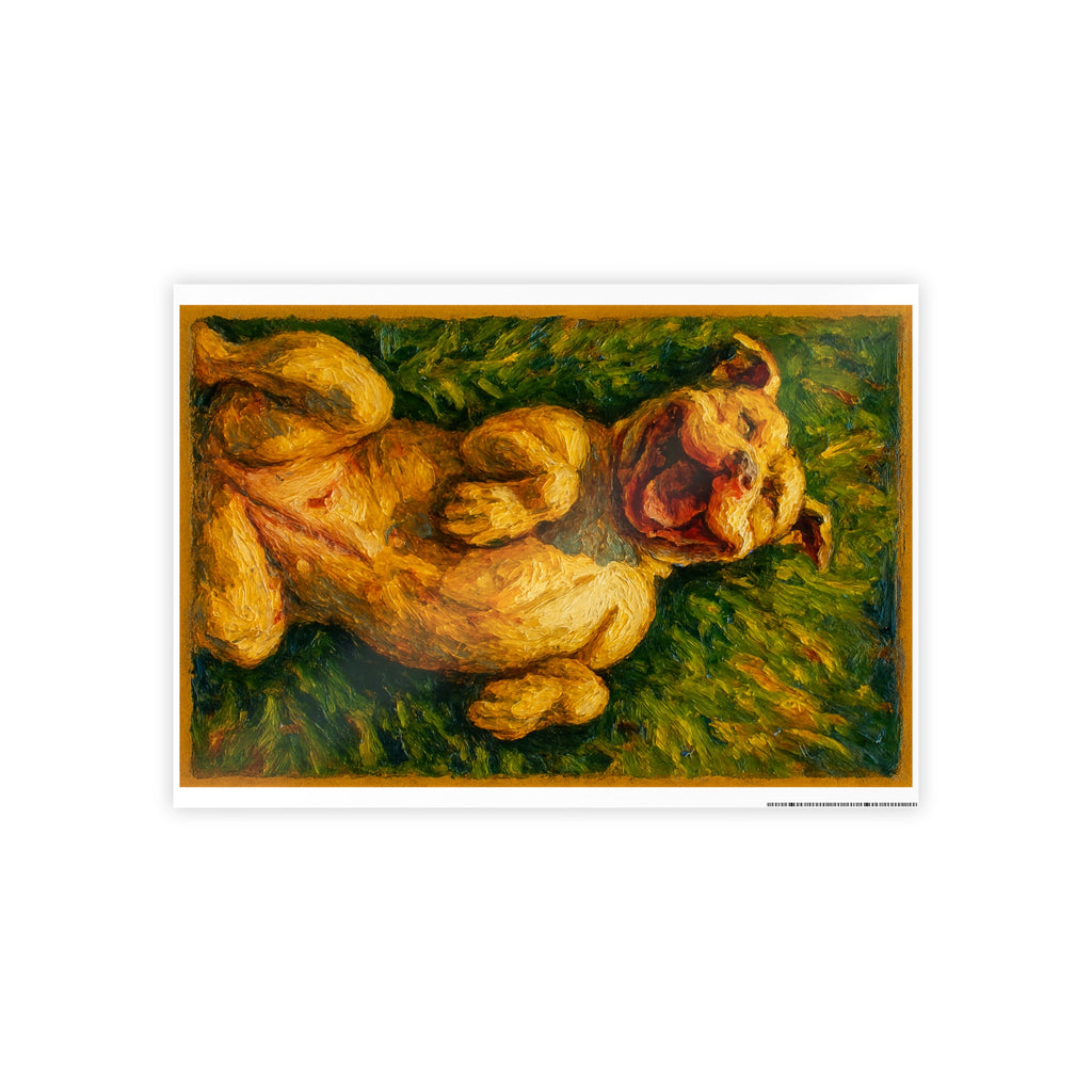 Vibrant Dog Art Poster