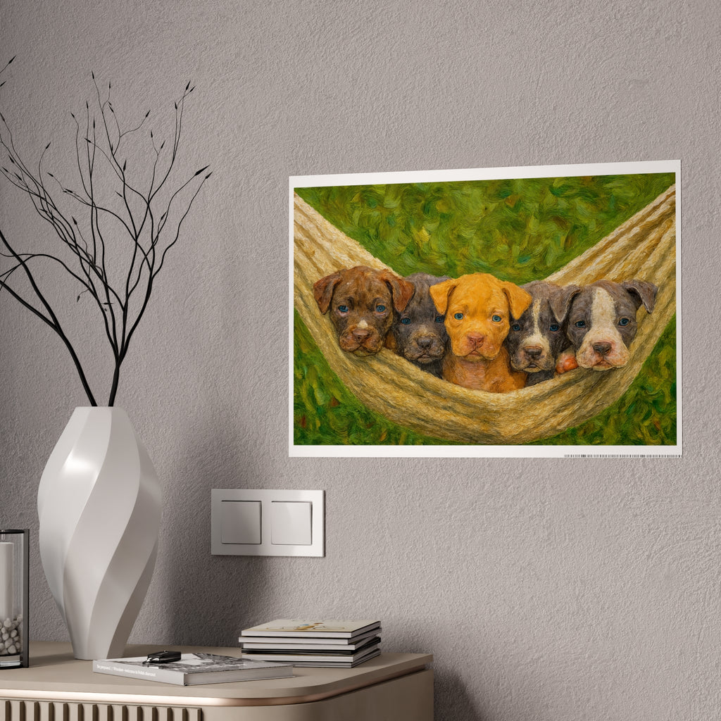 Adorable Puppy Art Poster - Heartwarming Animal Wall Decor
