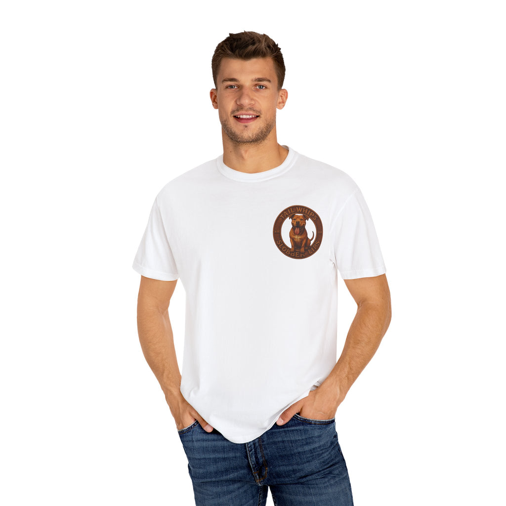 Pit Bull Graphic T-Shirt — "Tail Whips and Slobber Lips" Dog Lover Tee