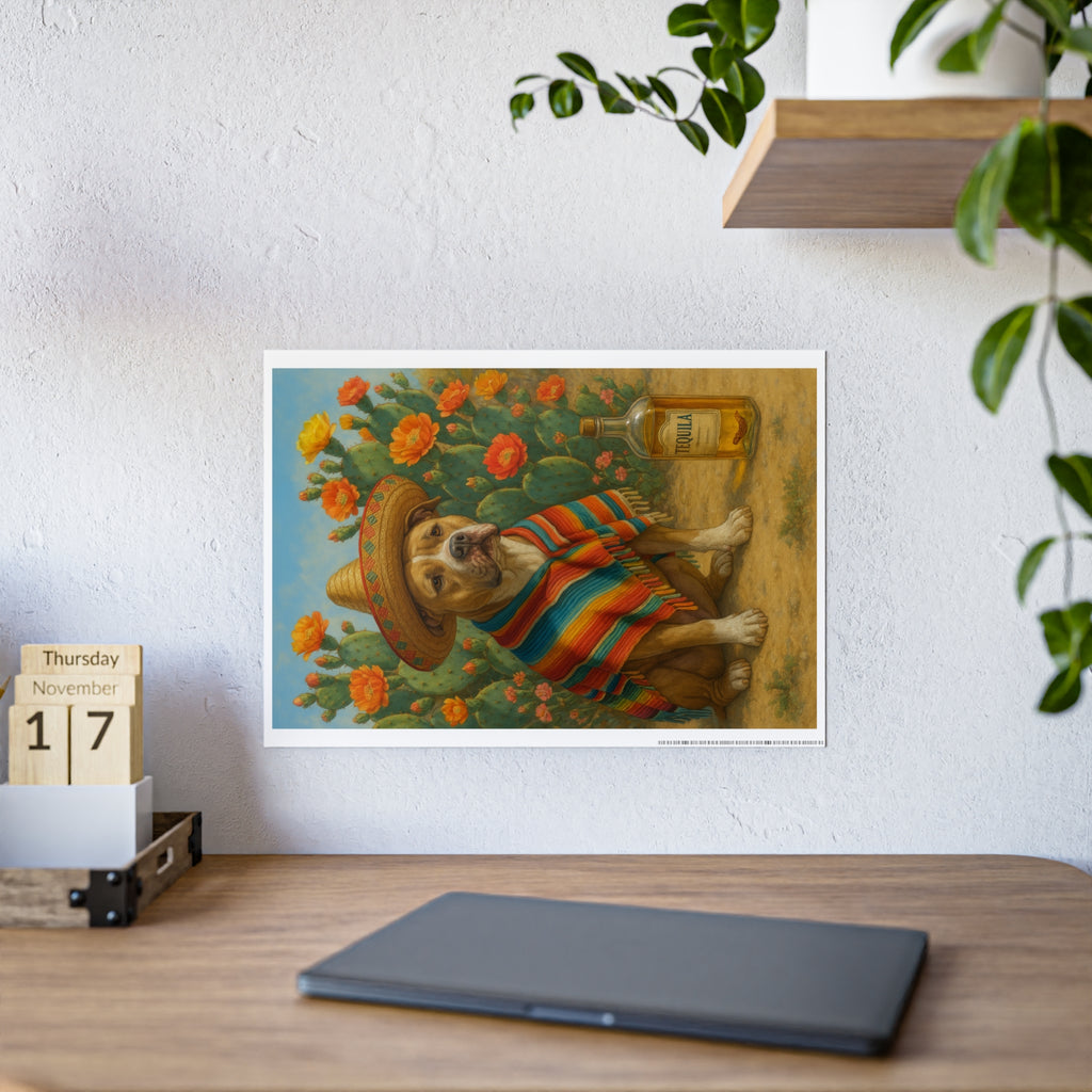 Vintage Dog Fiesta Gloss Poster