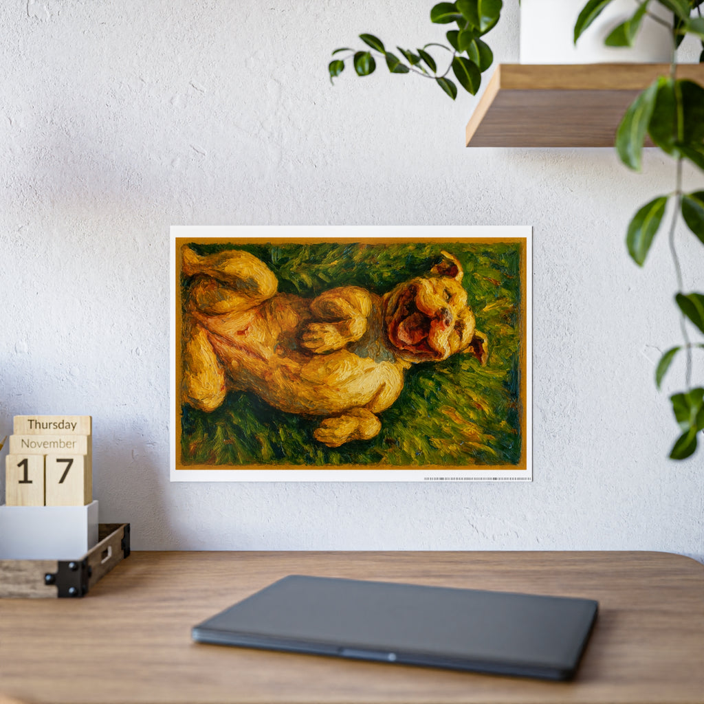 Vibrant Dog Art Poster