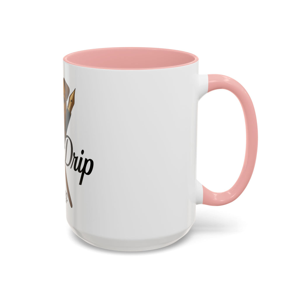 Artist Coffee Mug - 'Ink Drip' Pen & Brush Ceramic Accent Mug (11/15oz)