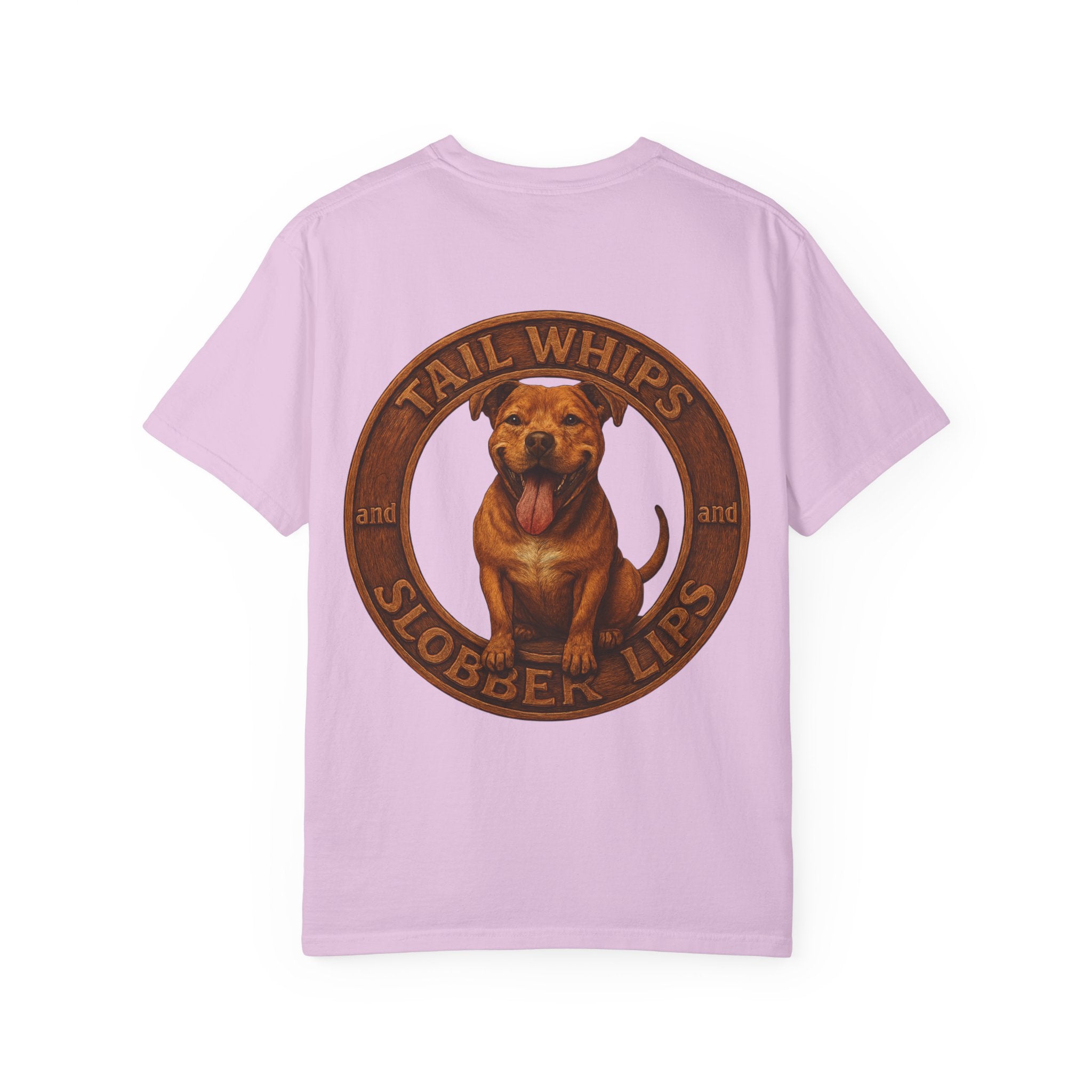 Pit Bull Graphic T-Shirt — "Tail Whips and Slobber Lips" Dog Lover Tee