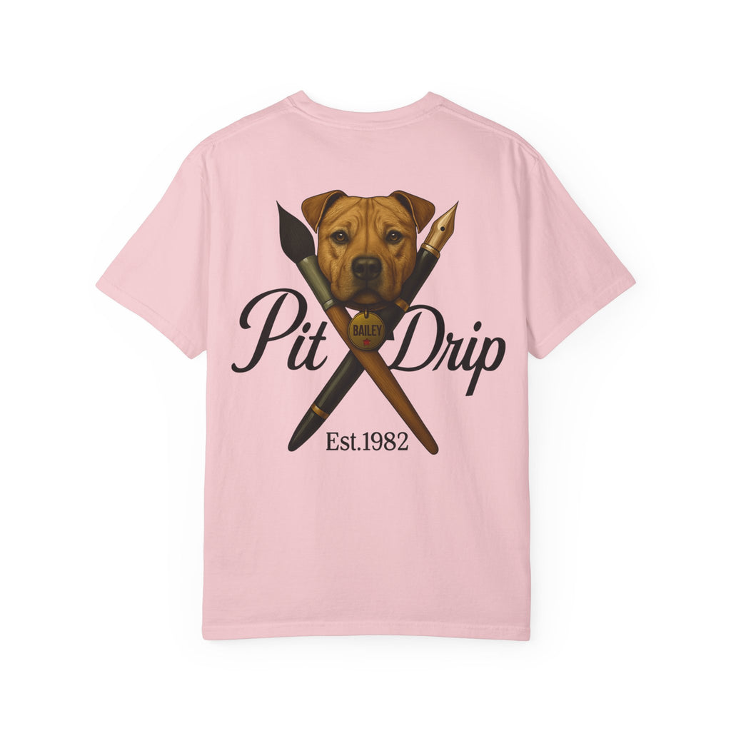 Pit Drip Unisex Garment-Dyed T-Shirt with Dog