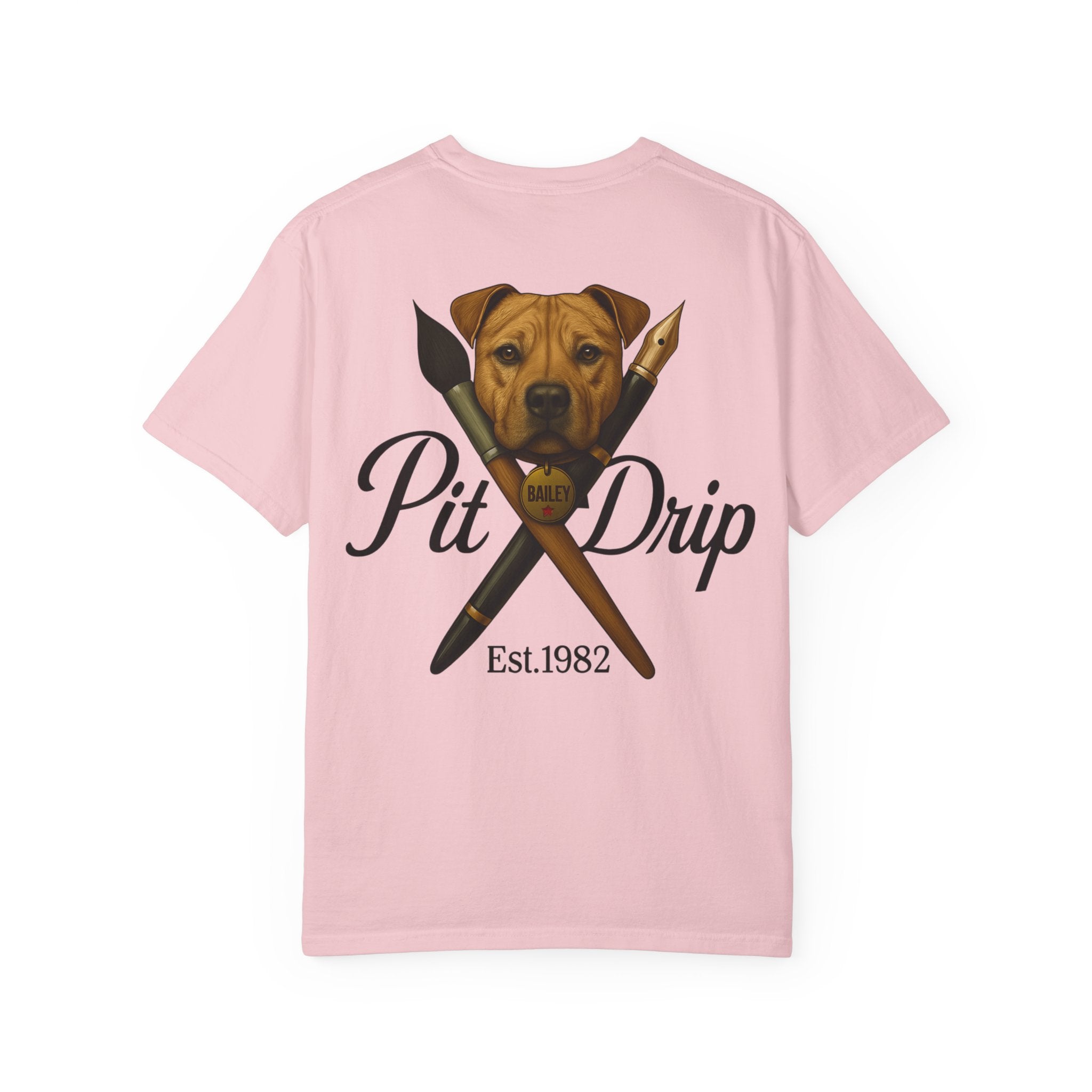 Pit Drip Unisex Garment-Dyed T-Shirt with Dog