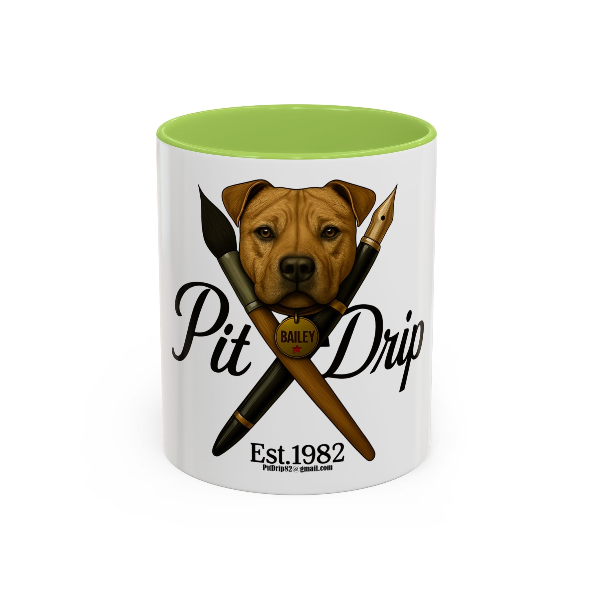 Artist Coffee Mug - 'Ink Drip' Pen & Brush Ceramic Accent Mug (11/15oz)