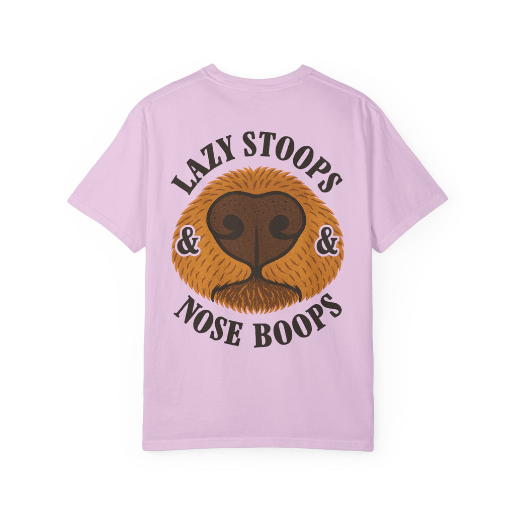 Dog Nose Boop T-Shirt — "Lazy Stoops & Nose Boops" Graphic Tee