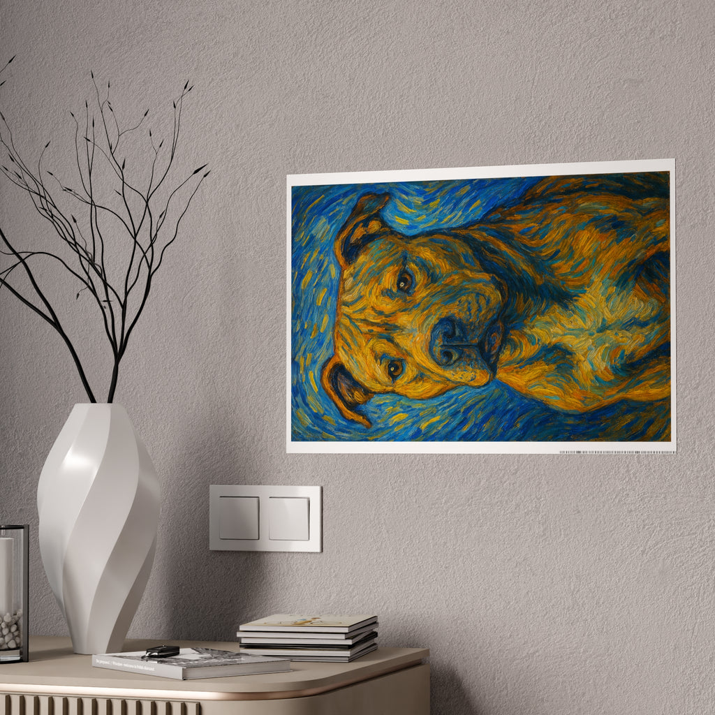 Artistic Dog Portrait Poster
