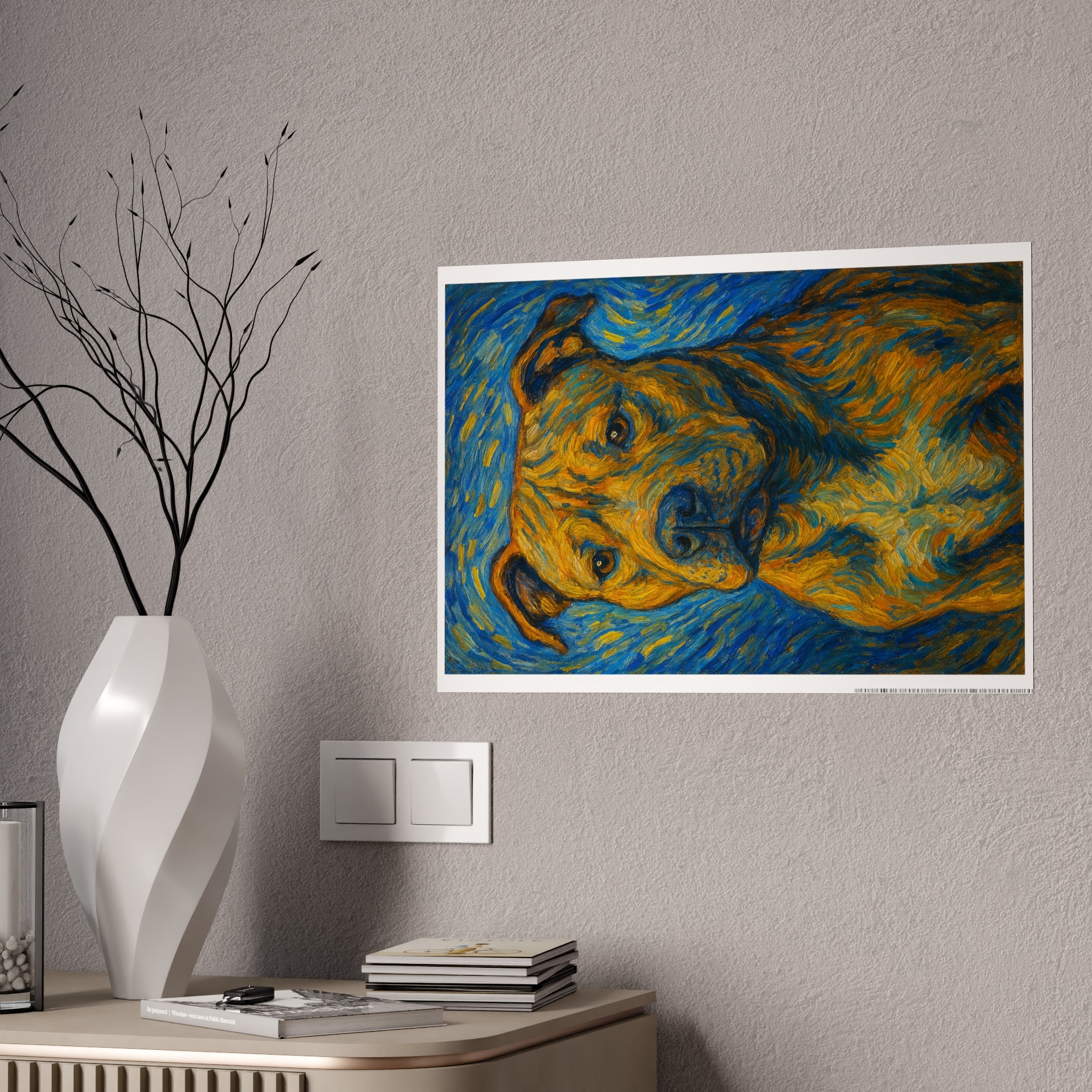 Artistic Dog Portrait Poster