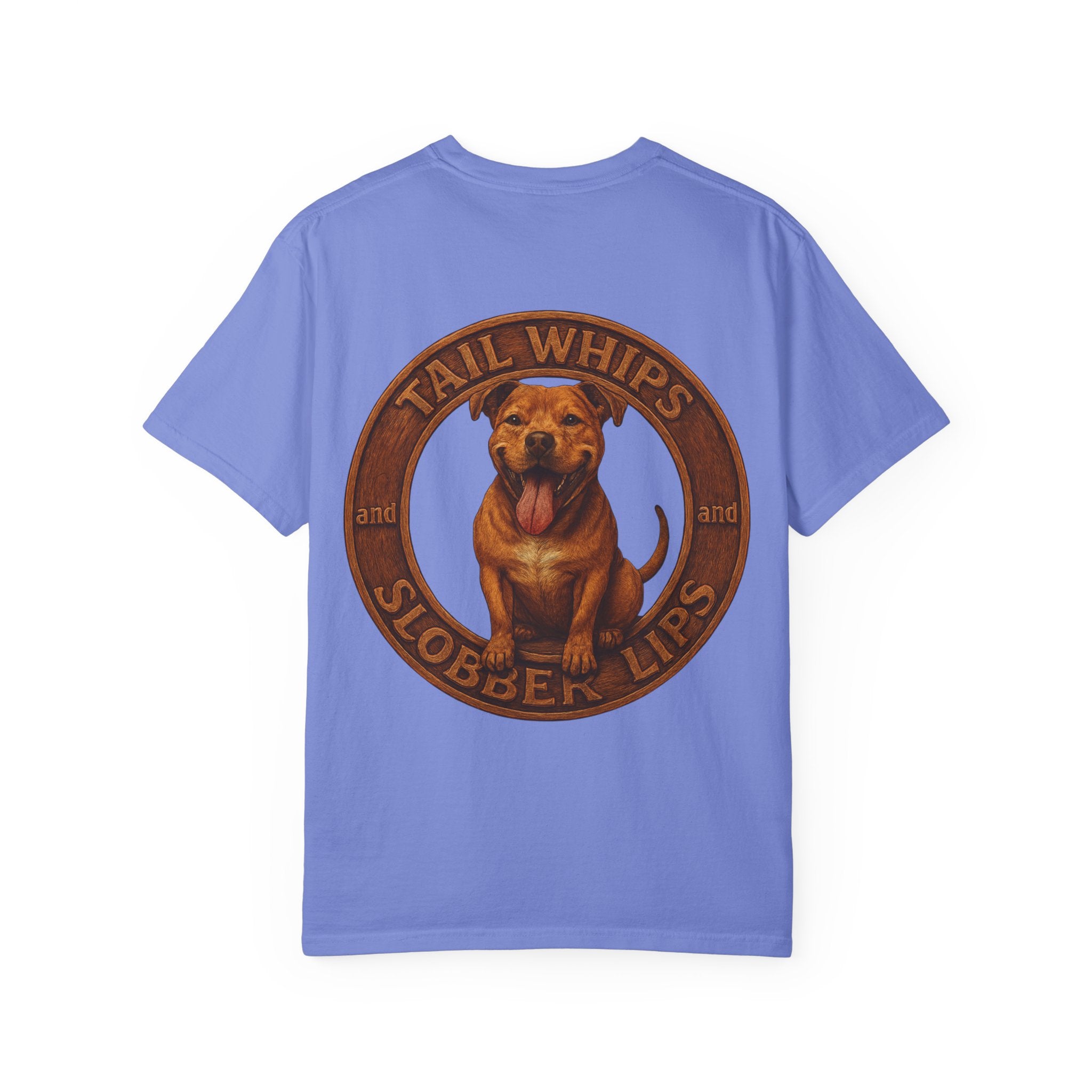 Pit Bull Graphic T-Shirt — "Tail Whips and Slobber Lips" Dog Lover Tee