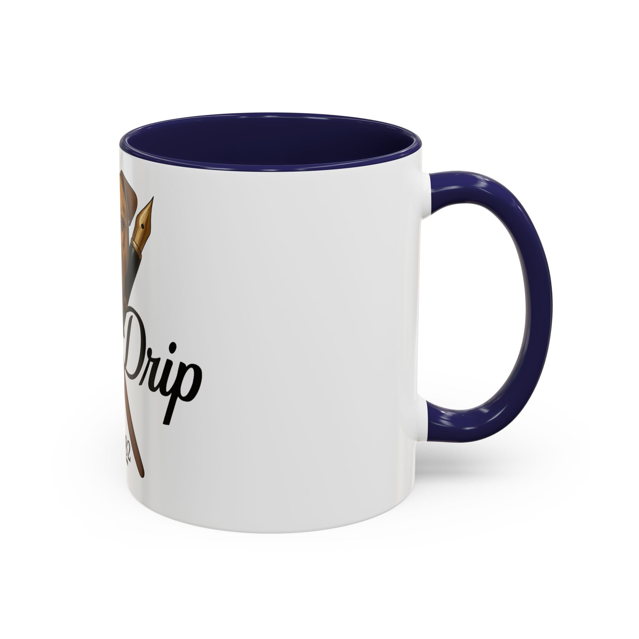 Artist Coffee Mug - 'Ink Drip' Pen & Brush Ceramic Accent Mug (11/15oz)