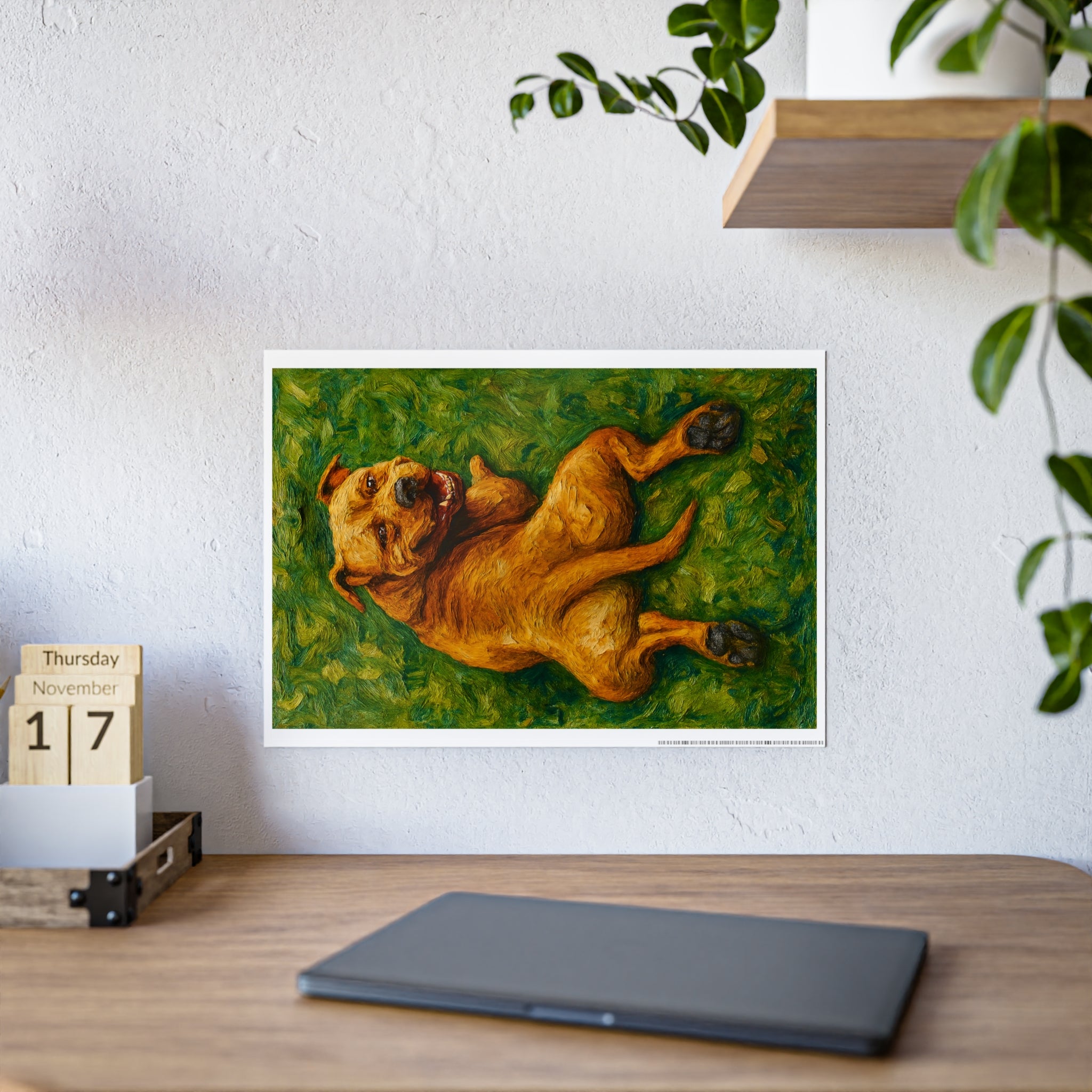 Dog Art Gloss Poster – Vibrant Home Decor for Pet Lovers