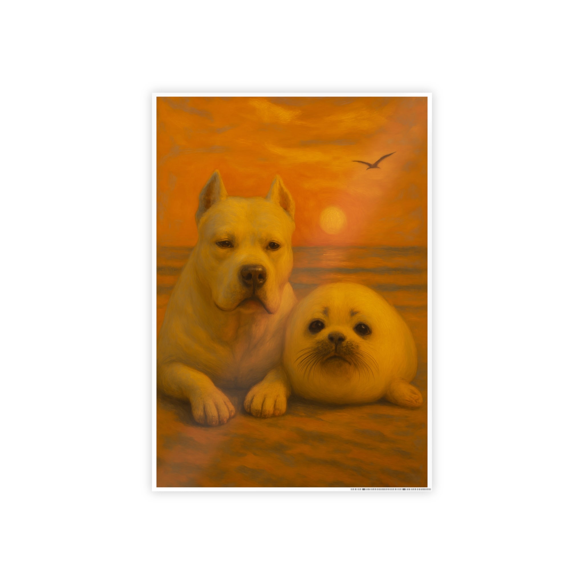 Sunset Pet Lovers Gloss Poster