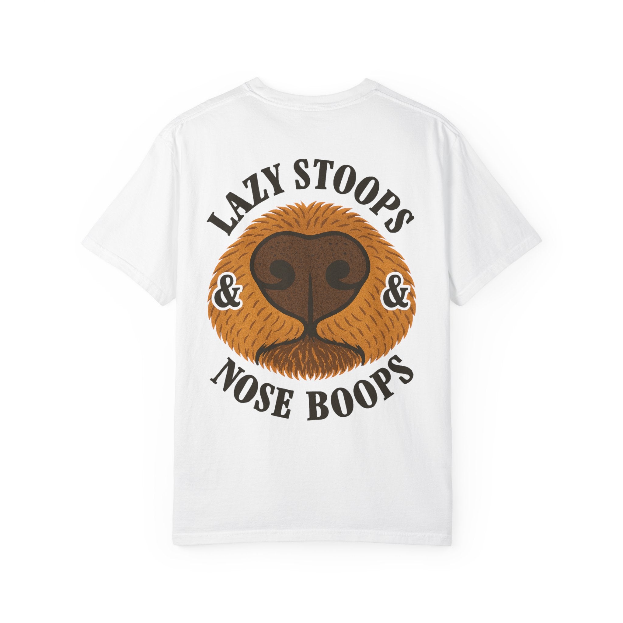 Dog Nose Boop T-Shirt — "Lazy Stoops & Nose Boops" Graphic Tee
