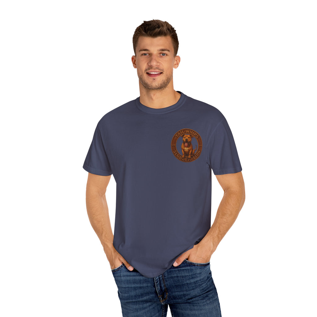 Pit Bull Graphic T-Shirt — "Tail Whips and Slobber Lips" Dog Lover Tee