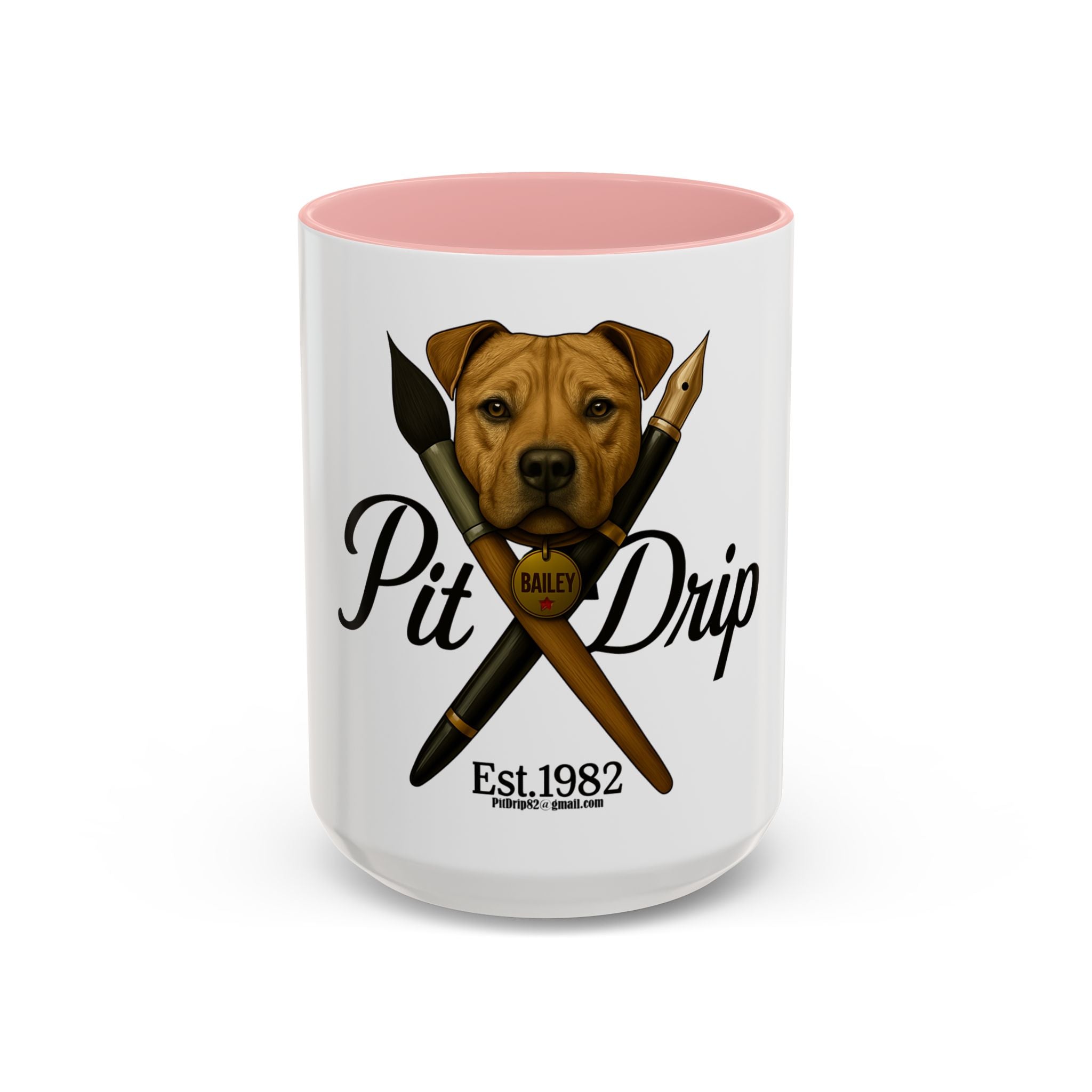Artist Coffee Mug - 'Ink Drip' Pen & Brush Ceramic Accent Mug (11/15oz)