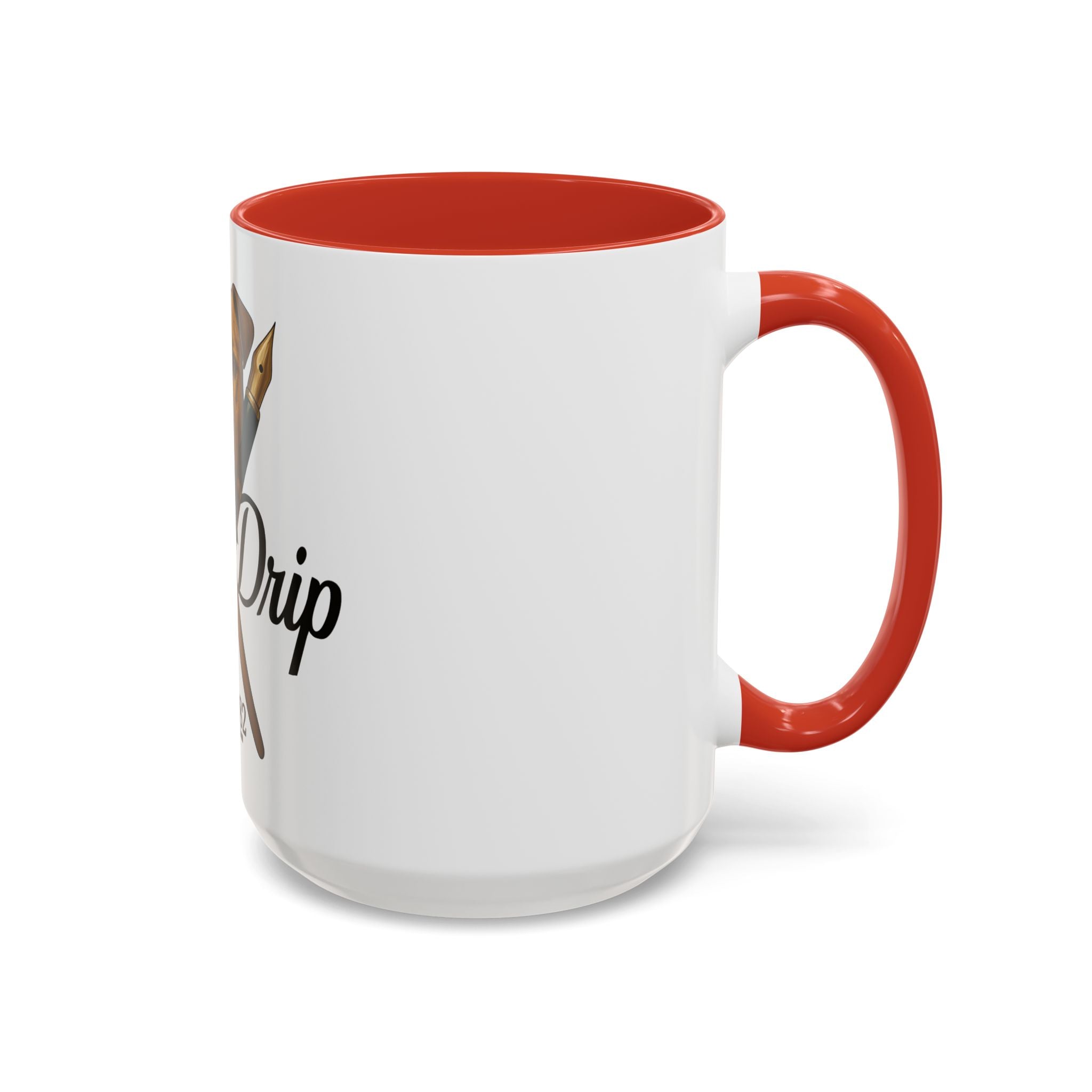 Artist Coffee Mug - 'Ink Drip' Pen & Brush Ceramic Accent Mug (11/15oz)