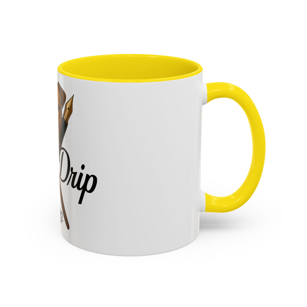 Artist Coffee Mug - 'Ink Drip' Pen & Brush Ceramic Accent Mug (11/15oz)