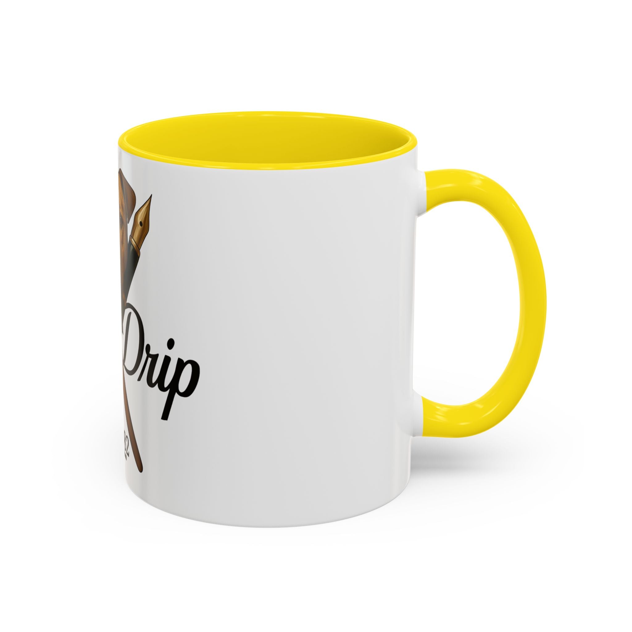 Artist Coffee Mug - 'Ink Drip' Pen & Brush Ceramic Accent Mug (11/15oz)