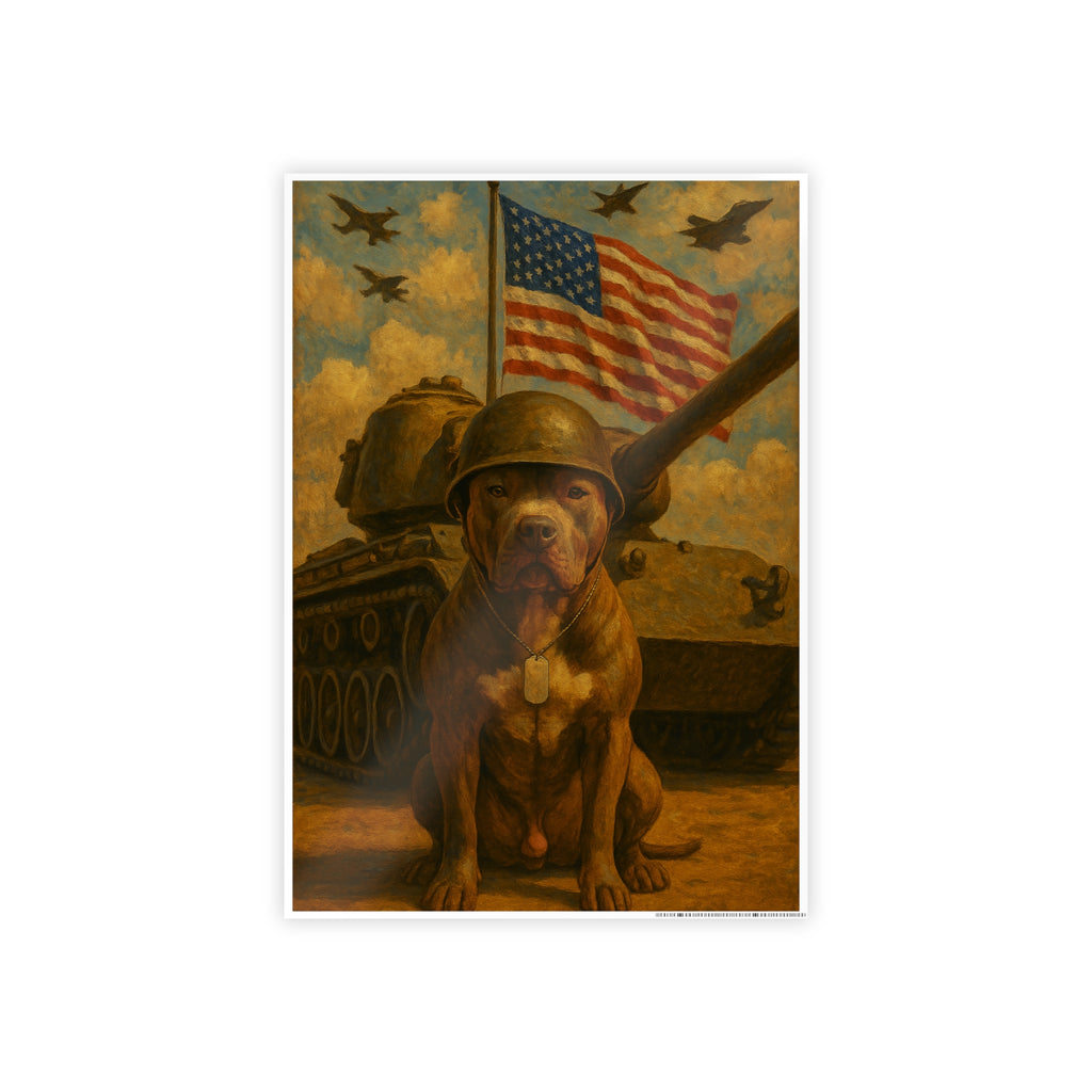 Patriotic Dog Art Print