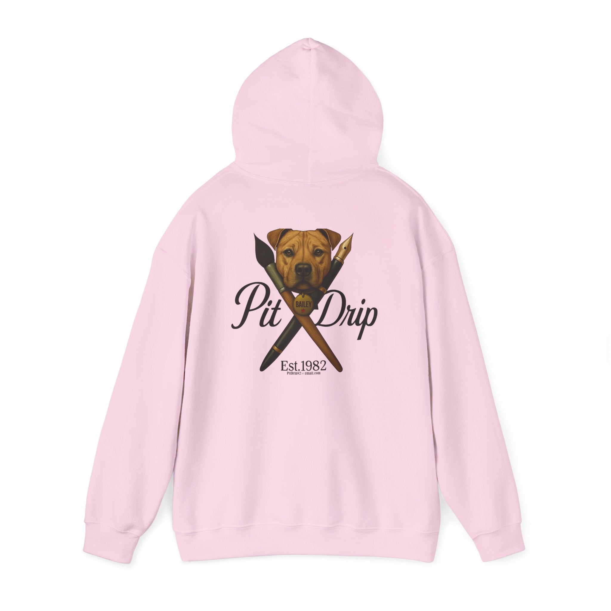 Pit Drip Hoodie — Chef Grillmaster Dog Graphic Pullover (Est. 1982)