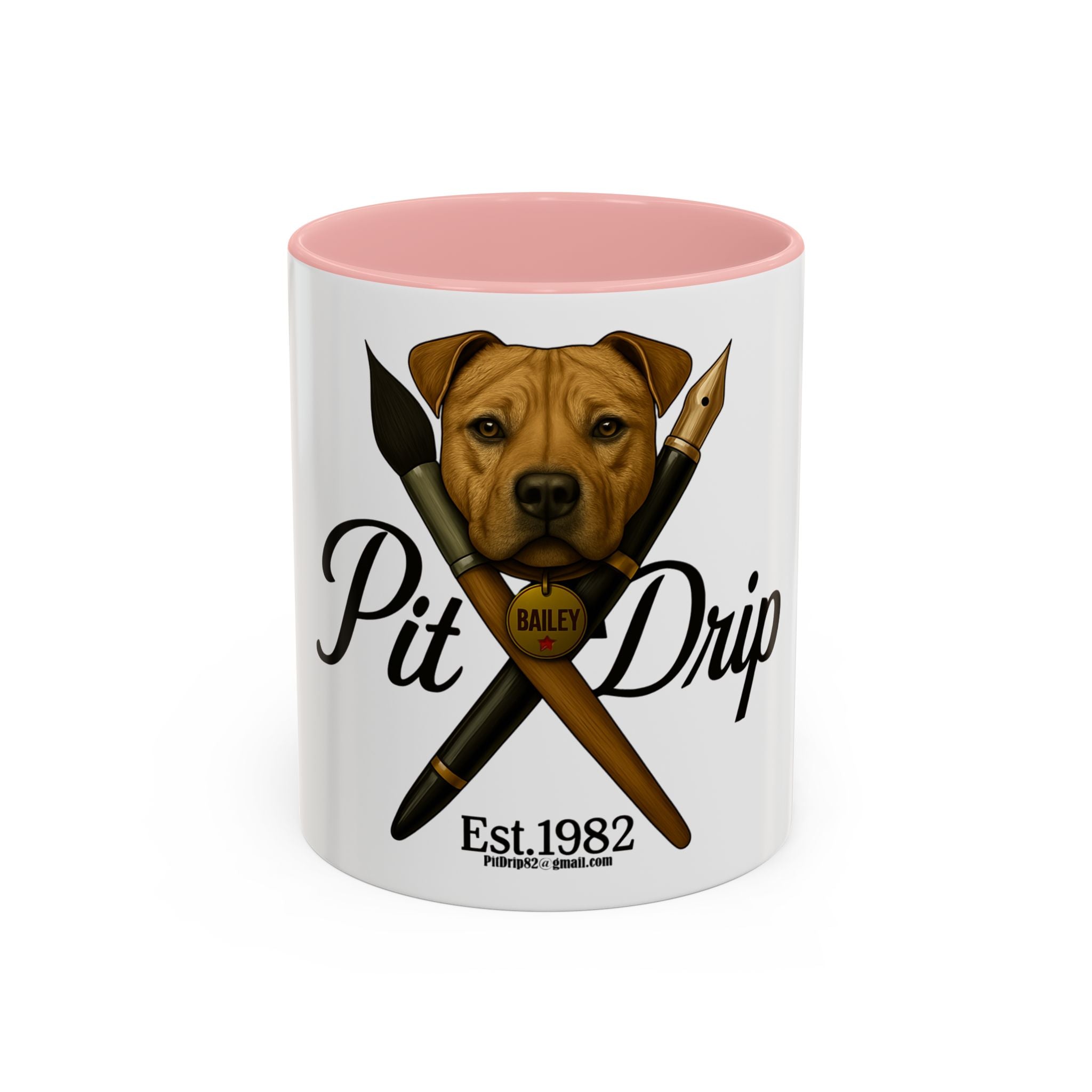 Artist Coffee Mug - 'Ink Drip' Pen & Brush Ceramic Accent Mug (11/15oz)