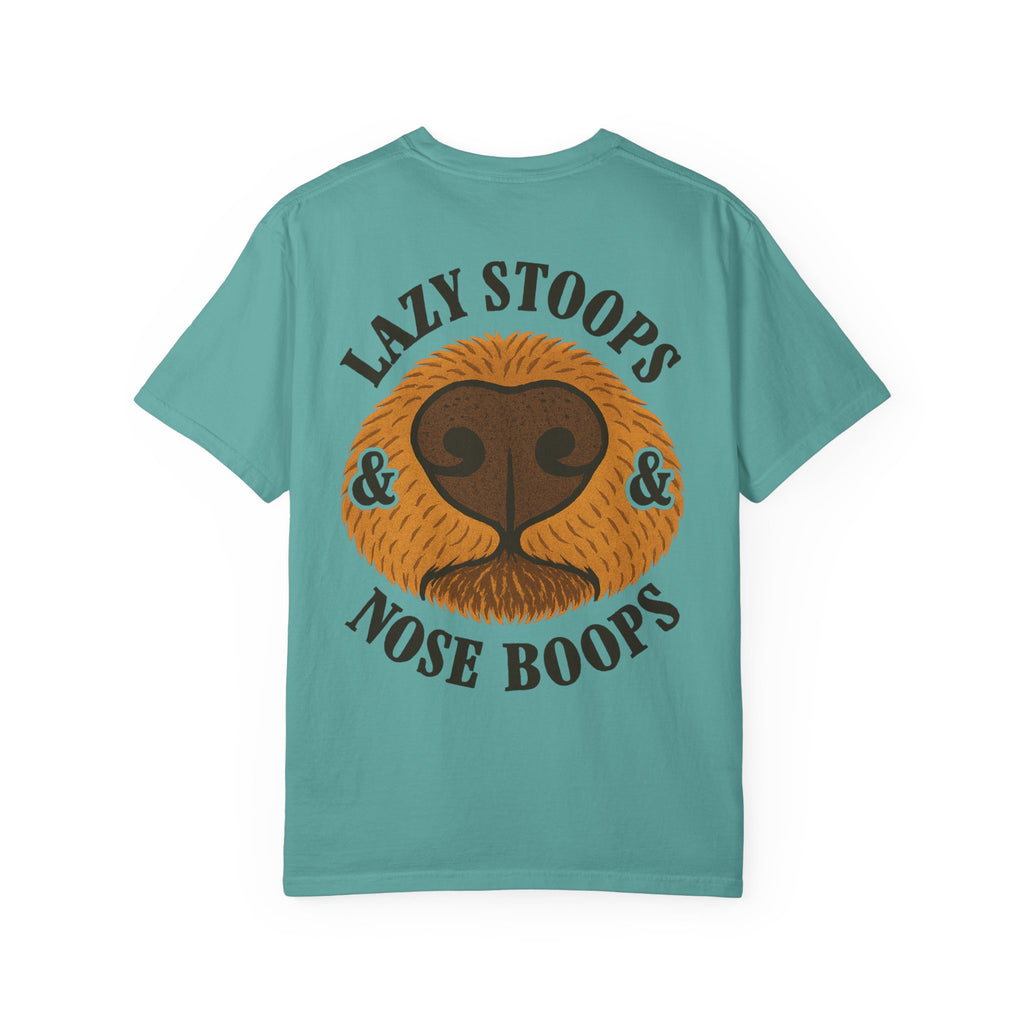 Dog Nose Boop T-Shirt — "Lazy Stoops & Nose Boops" Graphic Tee