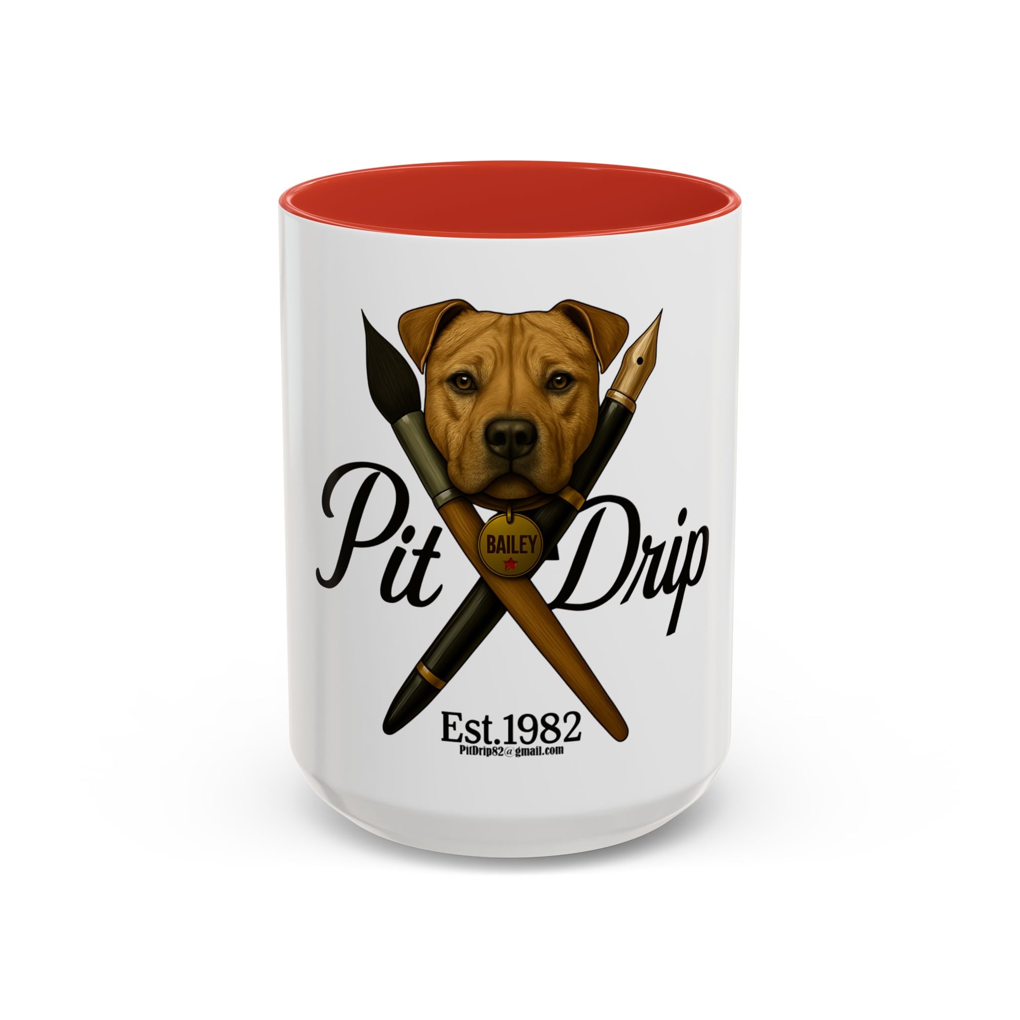 Artist Coffee Mug - 'Ink Drip' Pen & Brush Ceramic Accent Mug (11/15oz)