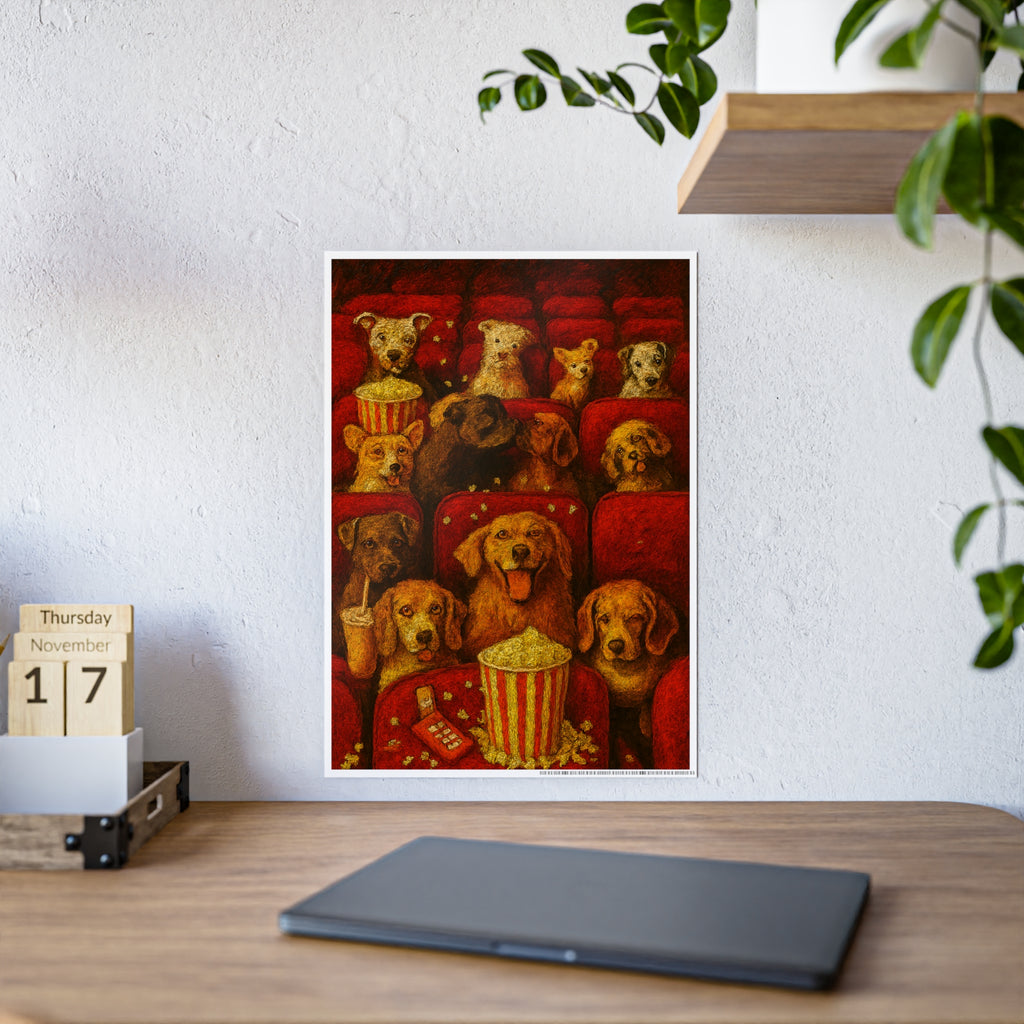 Dog Lovers Movie Night Gloss Poster