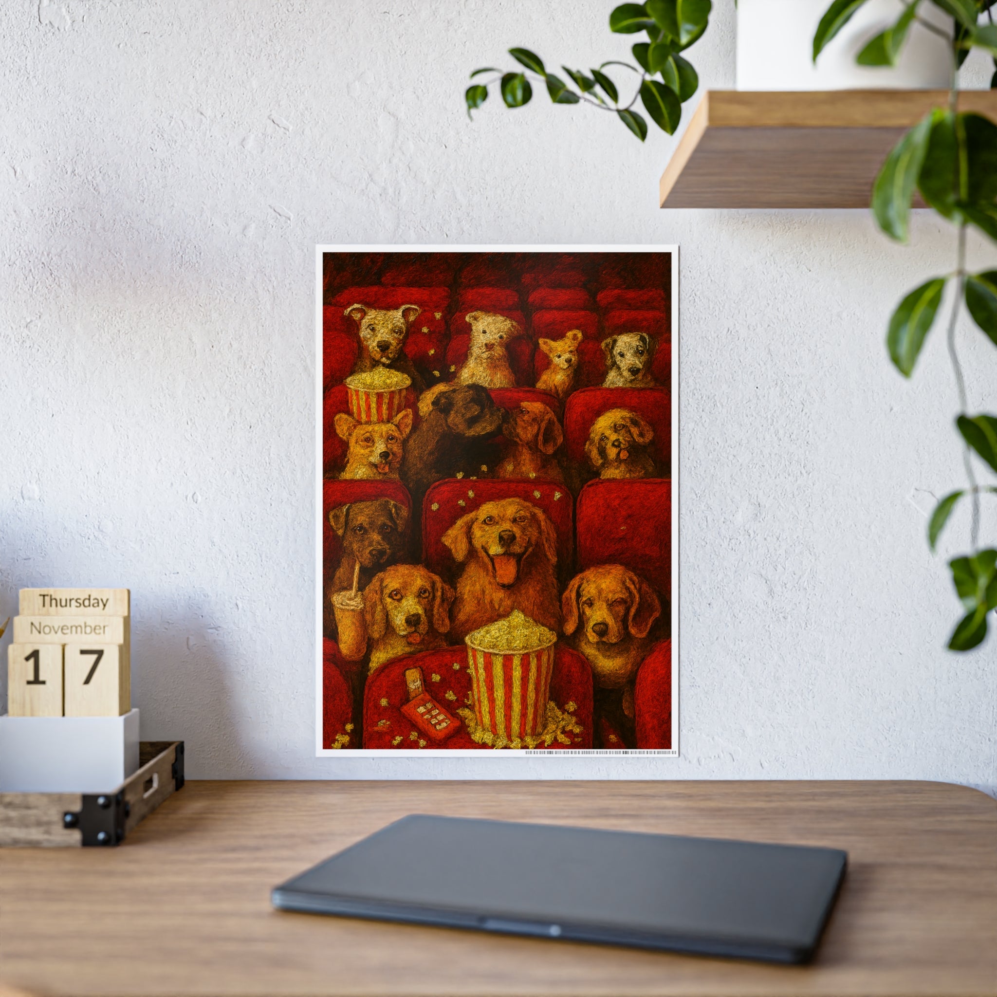 Dog Lovers Movie Night Gloss Poster