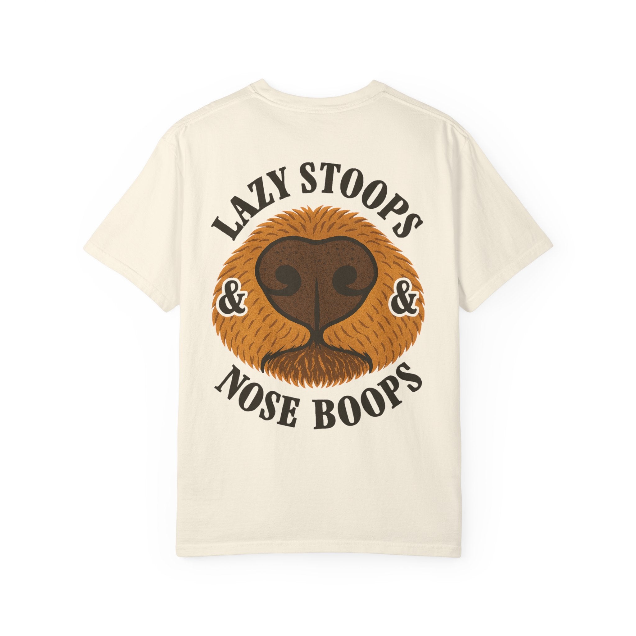 Dog Nose Boop T-Shirt — "Lazy Stoops & Nose Boops" Graphic Tee