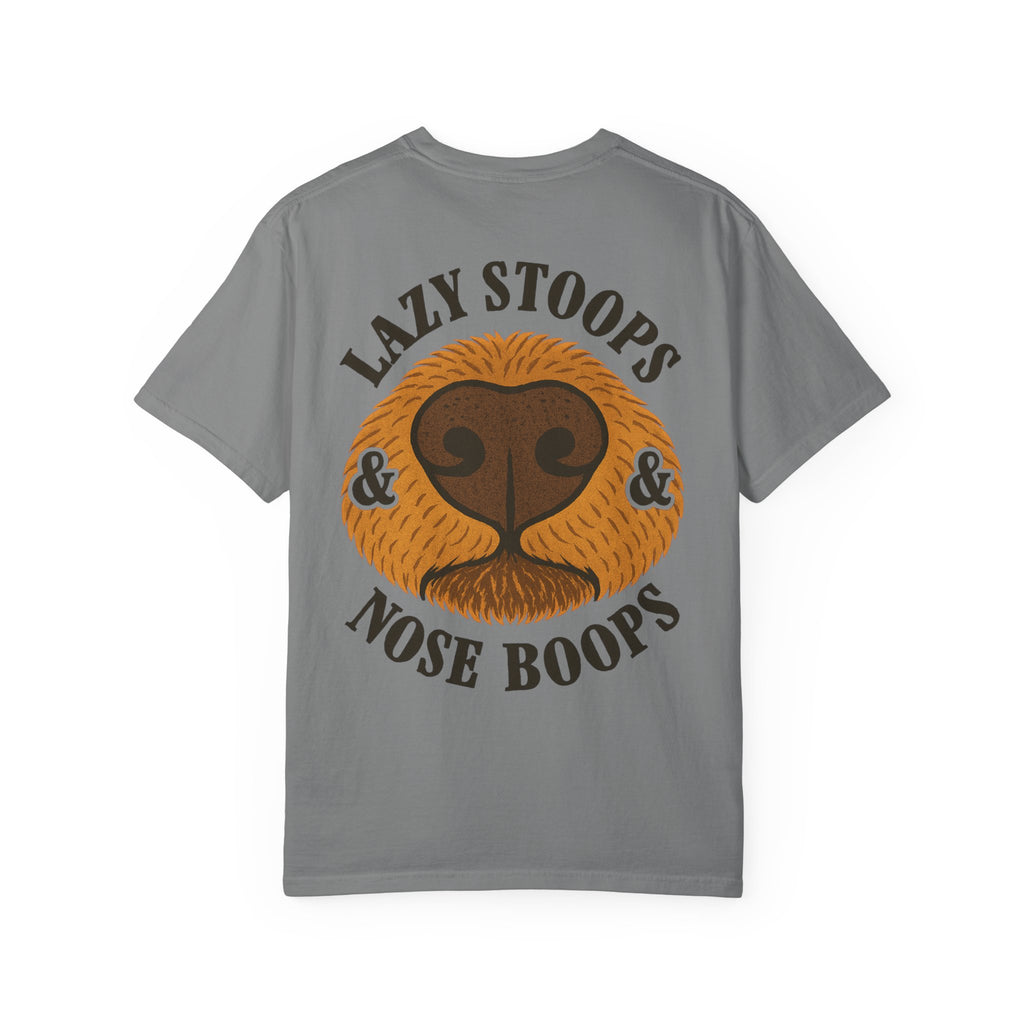 Dog Nose Boop T-Shirt — "Lazy Stoops & Nose Boops" Graphic Tee