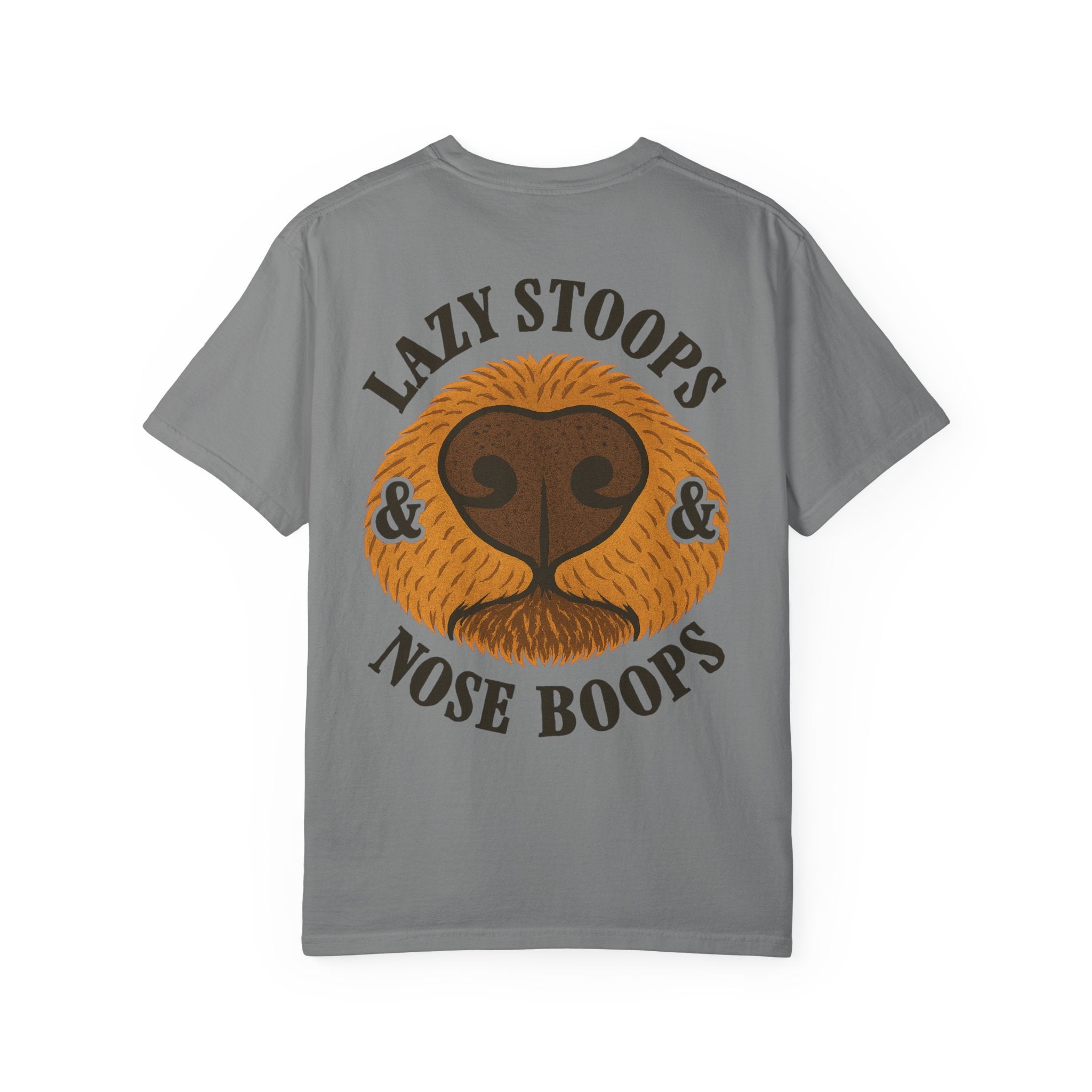 Dog Nose Boop T-Shirt — "Lazy Stoops & Nose Boops" Graphic Tee