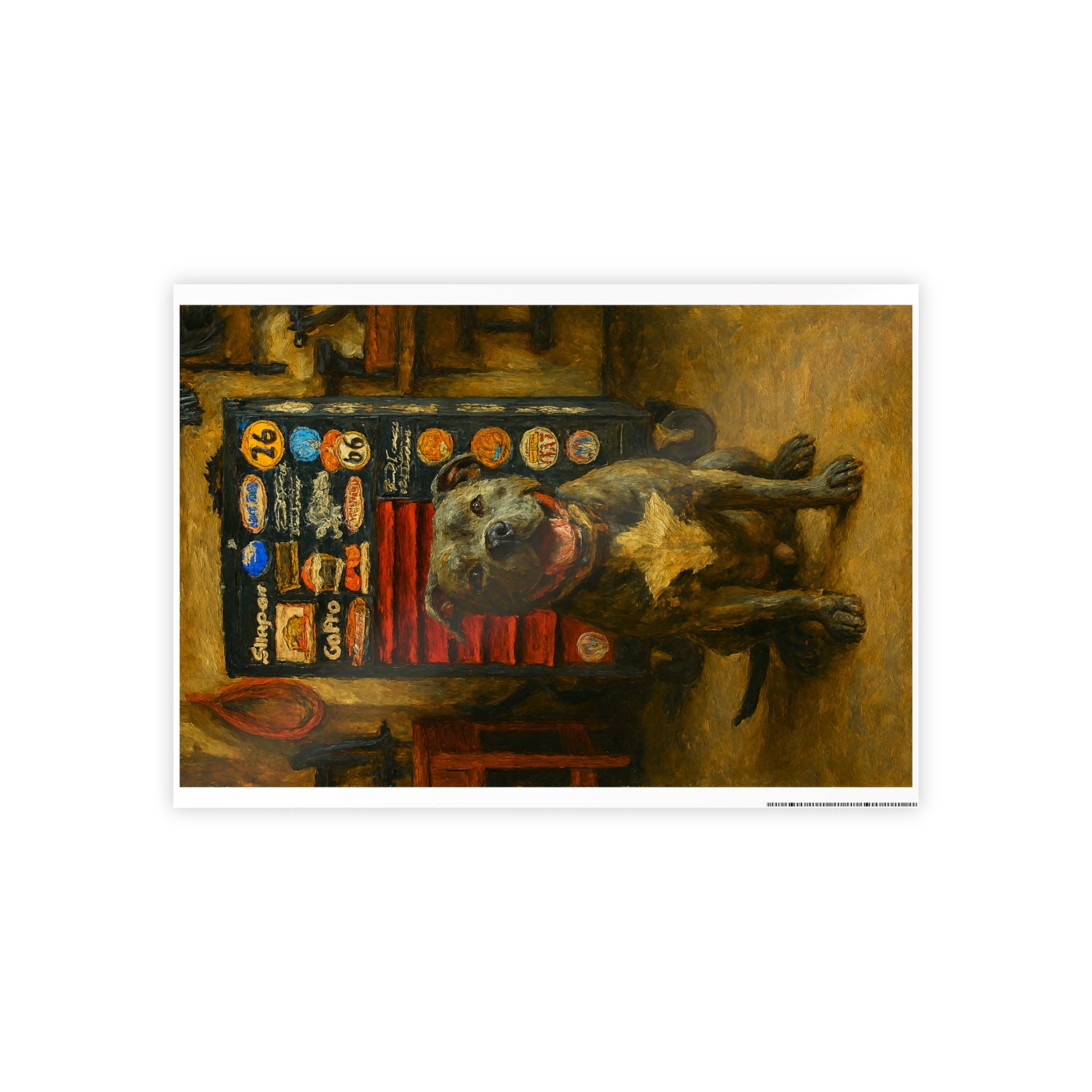 Vintage Dog Art Gloss Poster - Cozy Home Decor