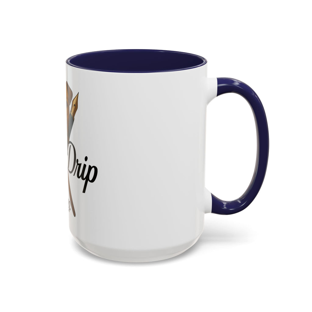 Artist Coffee Mug - 'Ink Drip' Pen & Brush Ceramic Accent Mug (11/15oz)