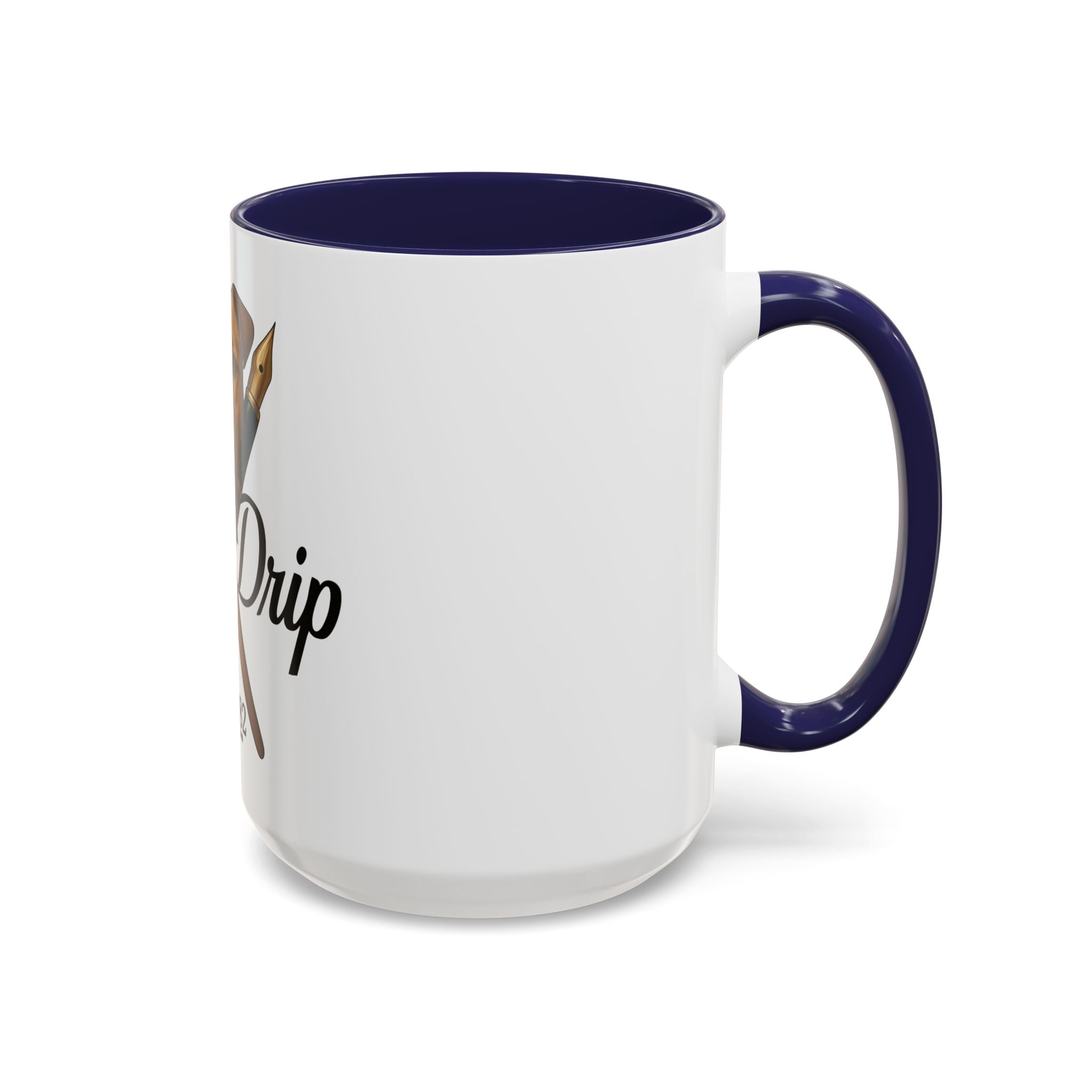 Artist Coffee Mug - 'Ink Drip' Pen & Brush Ceramic Accent Mug (11/15oz)