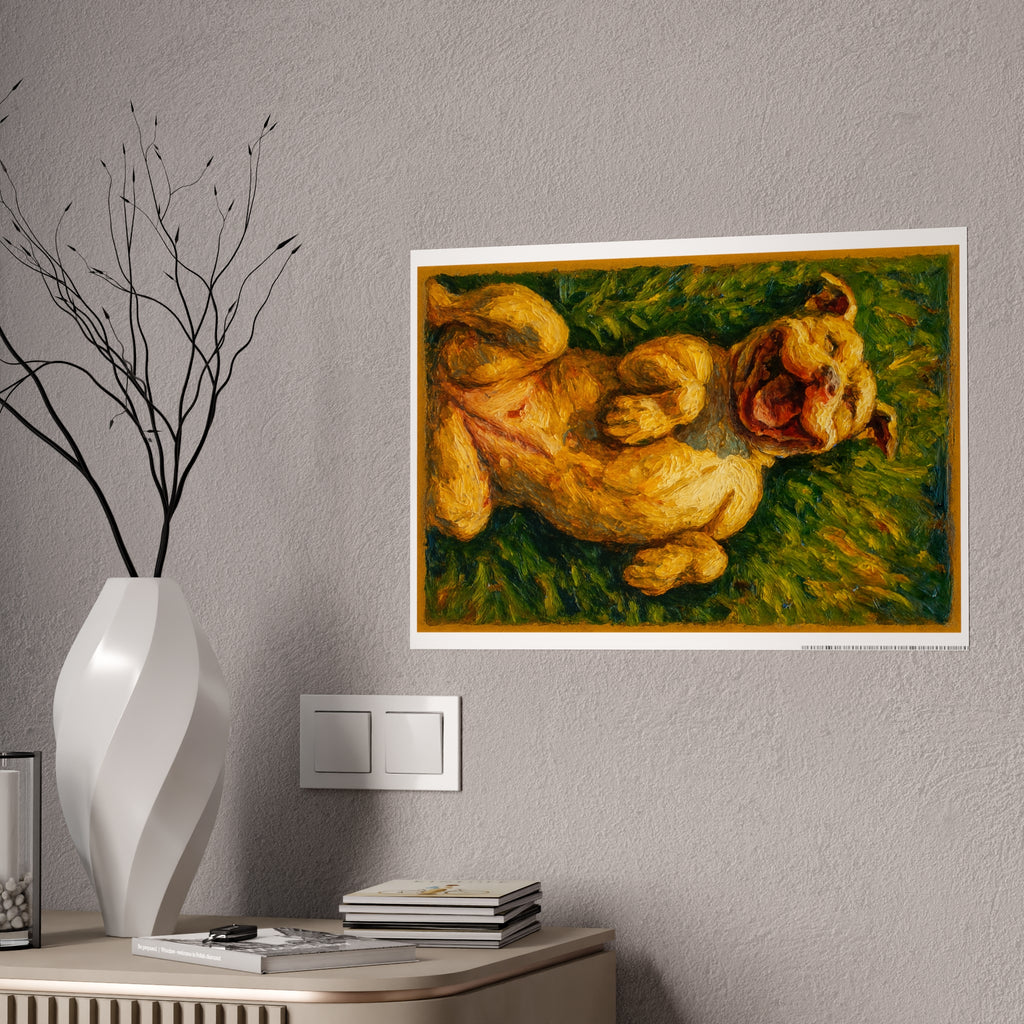Vibrant Dog Art Poster
