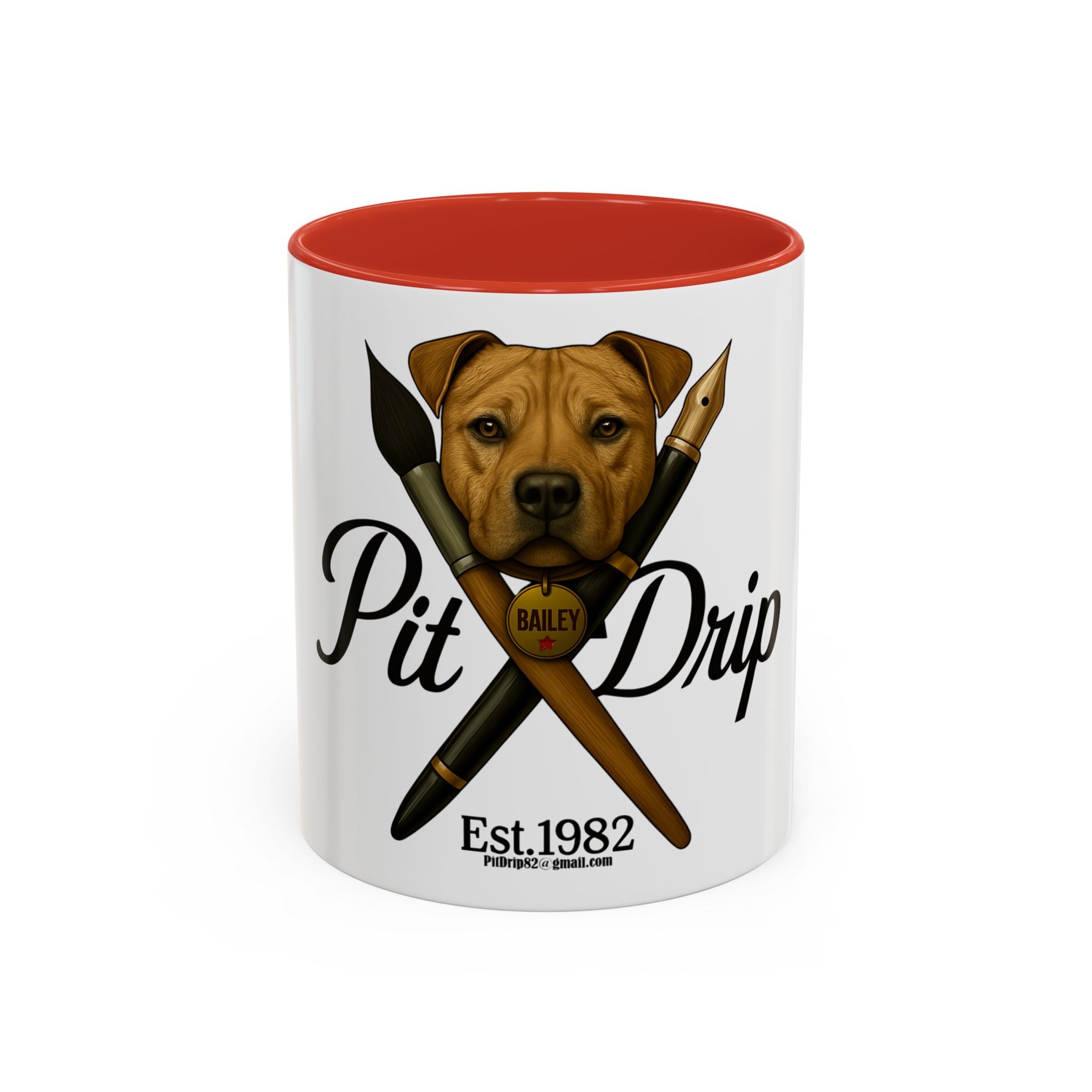 Artist Coffee Mug - 'Ink Drip' Pen & Brush Ceramic Accent Mug (11/15oz)