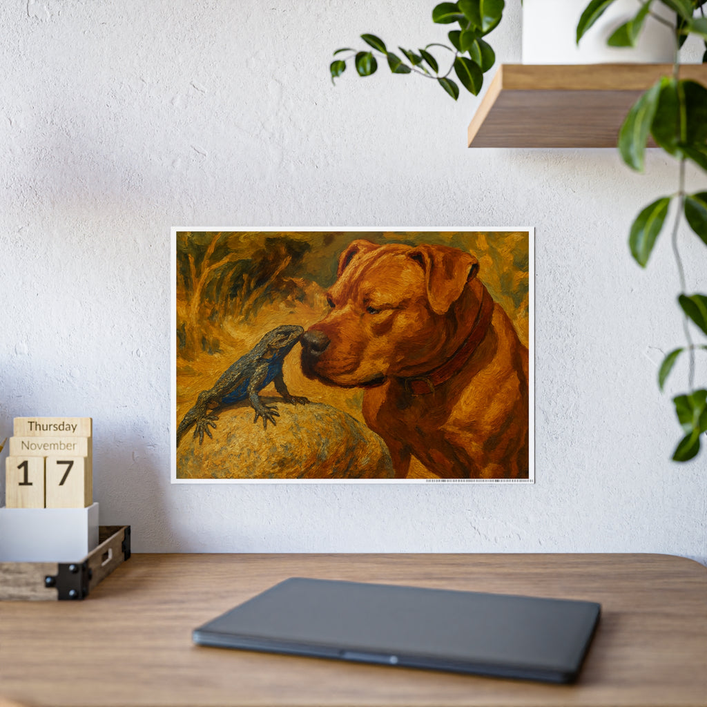 Charming Animal Art Poster