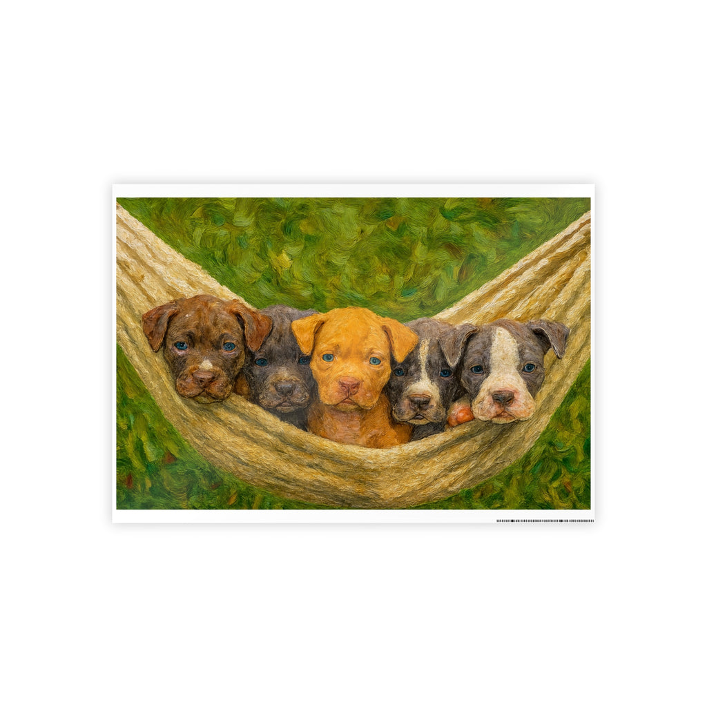 Adorable Puppy Art Poster - Heartwarming Animal Wall Decor