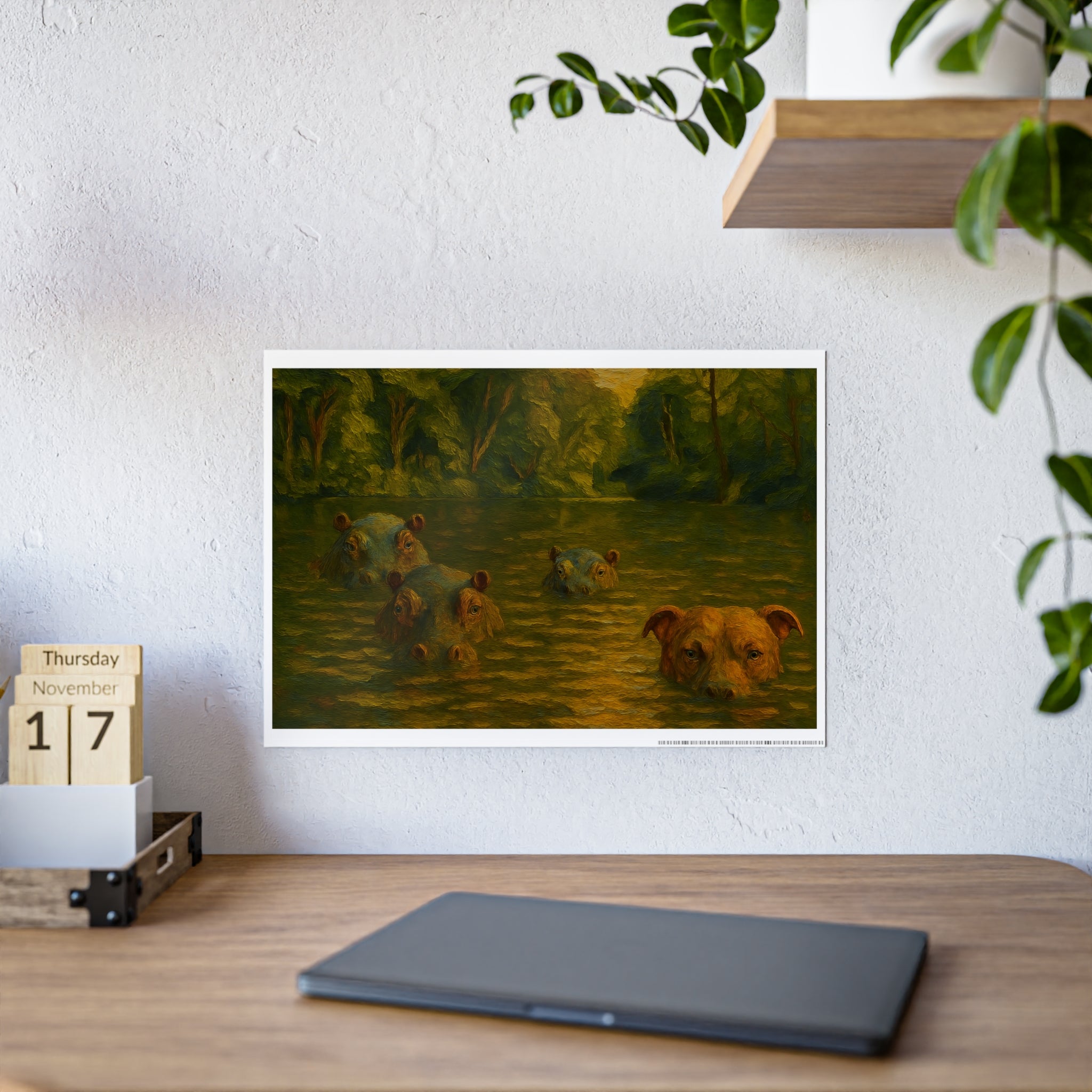 Nature-Inspired Glossy Poster Art