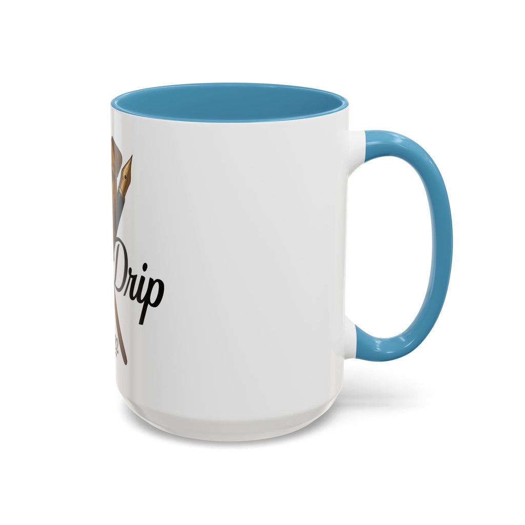 Artist Coffee Mug - 'Ink Drip' Pen & Brush Ceramic Accent Mug (11/15oz)
