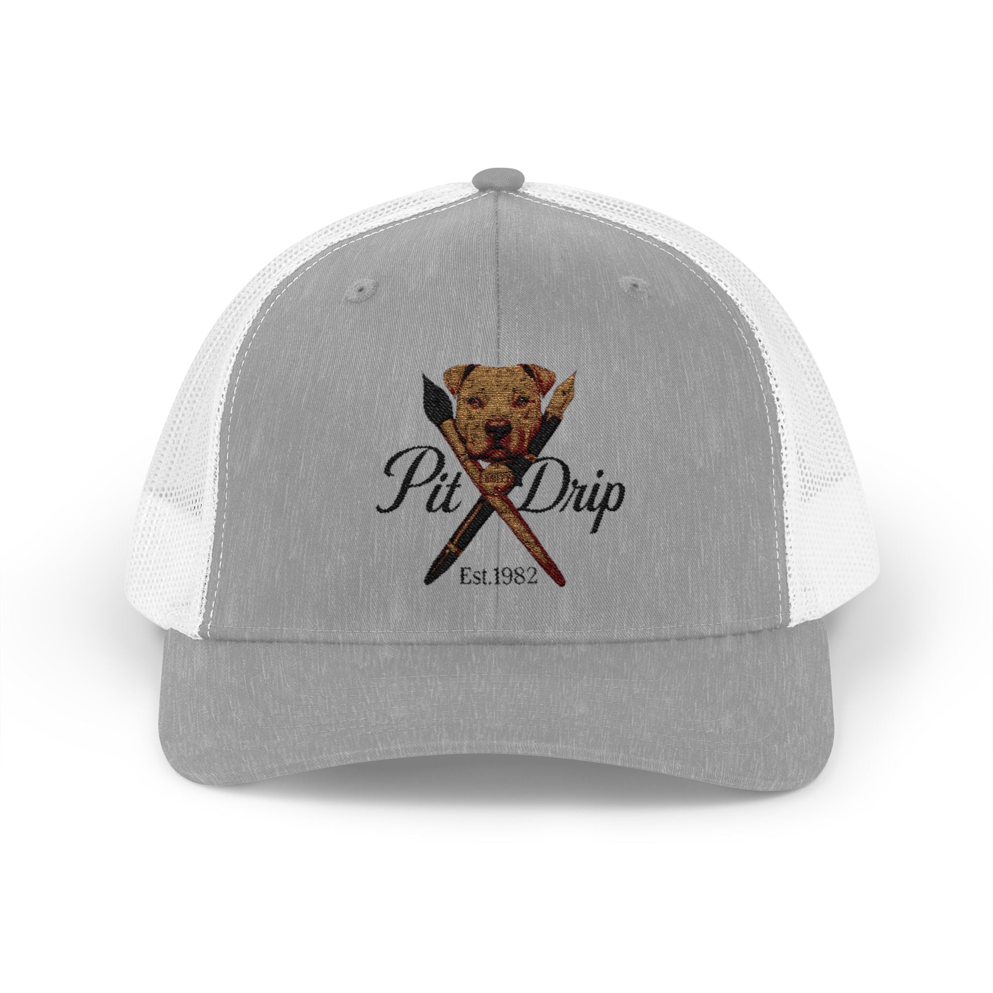Pit Drip BBQ Trucker Cap – Grilled Pig Head Logo Snapback Hat