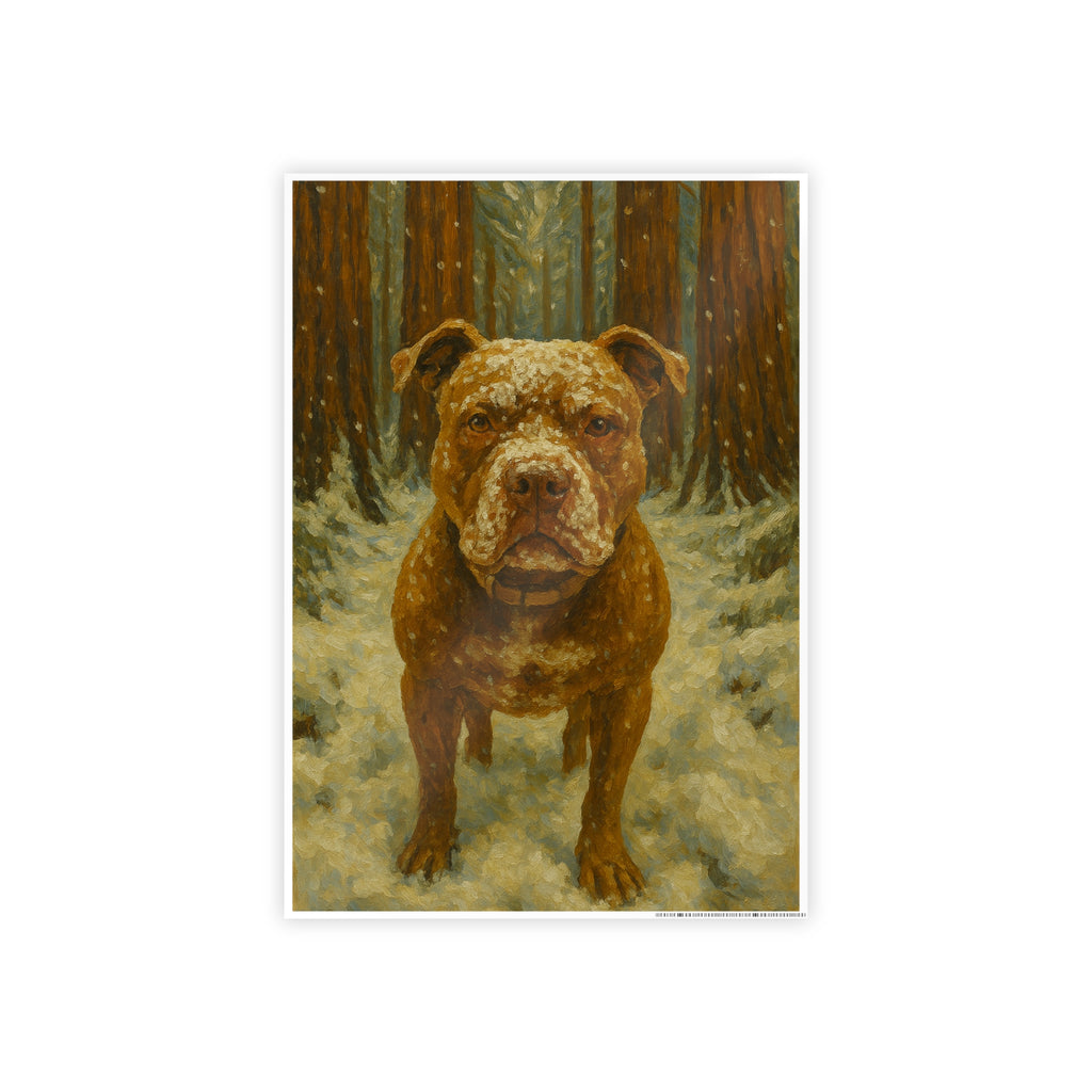 Dog Portrait Gloss Poster - Wildlife Decor for Dog Lovers