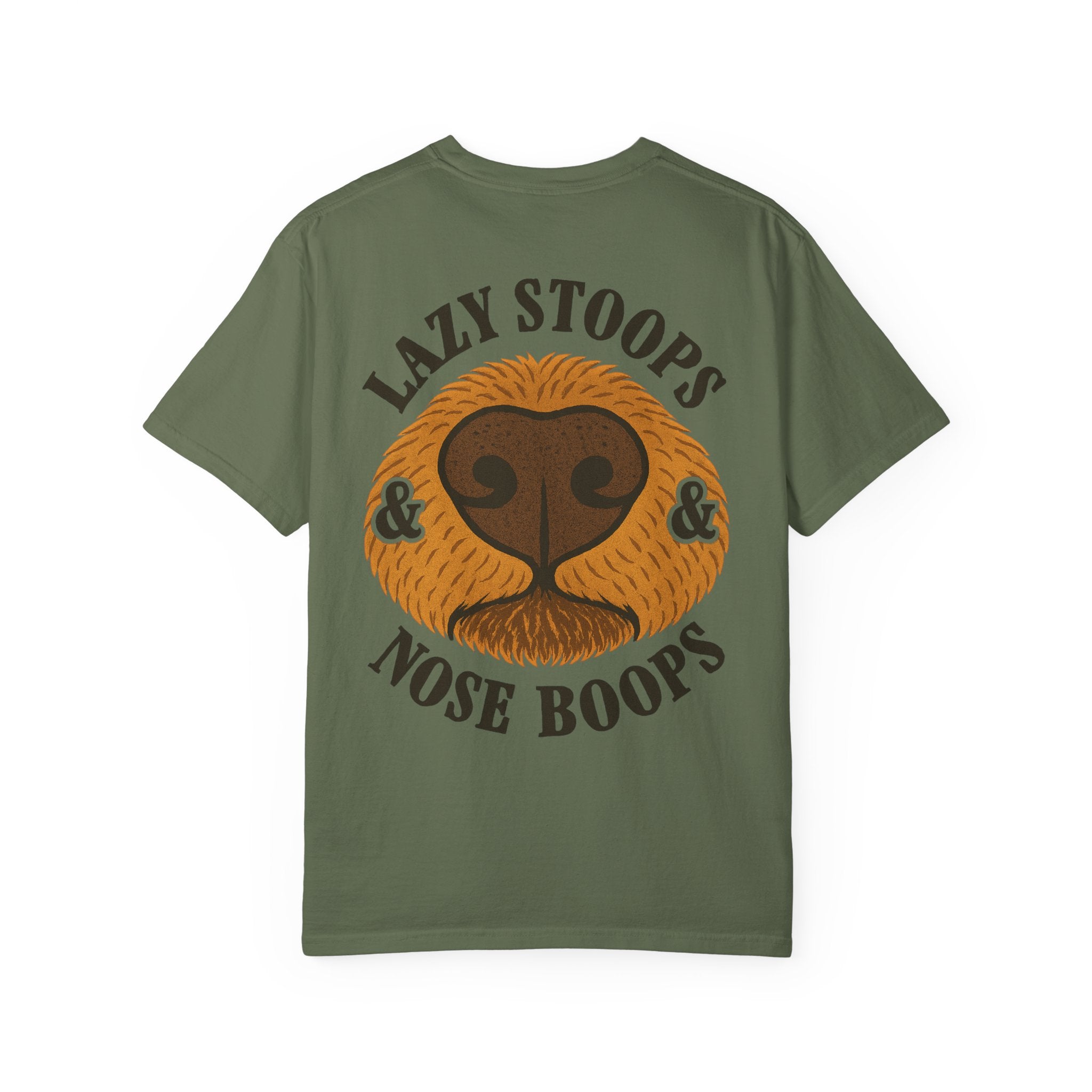 Dog Nose Boop T-Shirt — "Lazy Stoops & Nose Boops" Graphic Tee