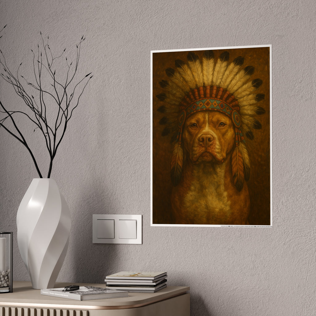 Majestic Dog Art Gloss Poster